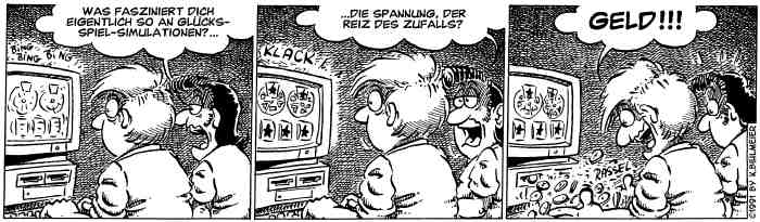 Anfang der 1990’er Jahre hat Karl Bihlmeier eine Comicfigur entwickelt, die bei Amiga Fans zum Kult wurde.<br>Es war „Hermann der User“, er beschäftigt sich mit den typischen Problemen eines Computer-Nerd in und mit seinem Umfeld.<br>Veröffentlicht wurden diese unter anderem im „Amiga Magazin“ des Markt & Technik Verlags.<br>Vielen Dank an Karl Bihlmeier für die Erlaubnis zur Veröffentlichung 😉<br>