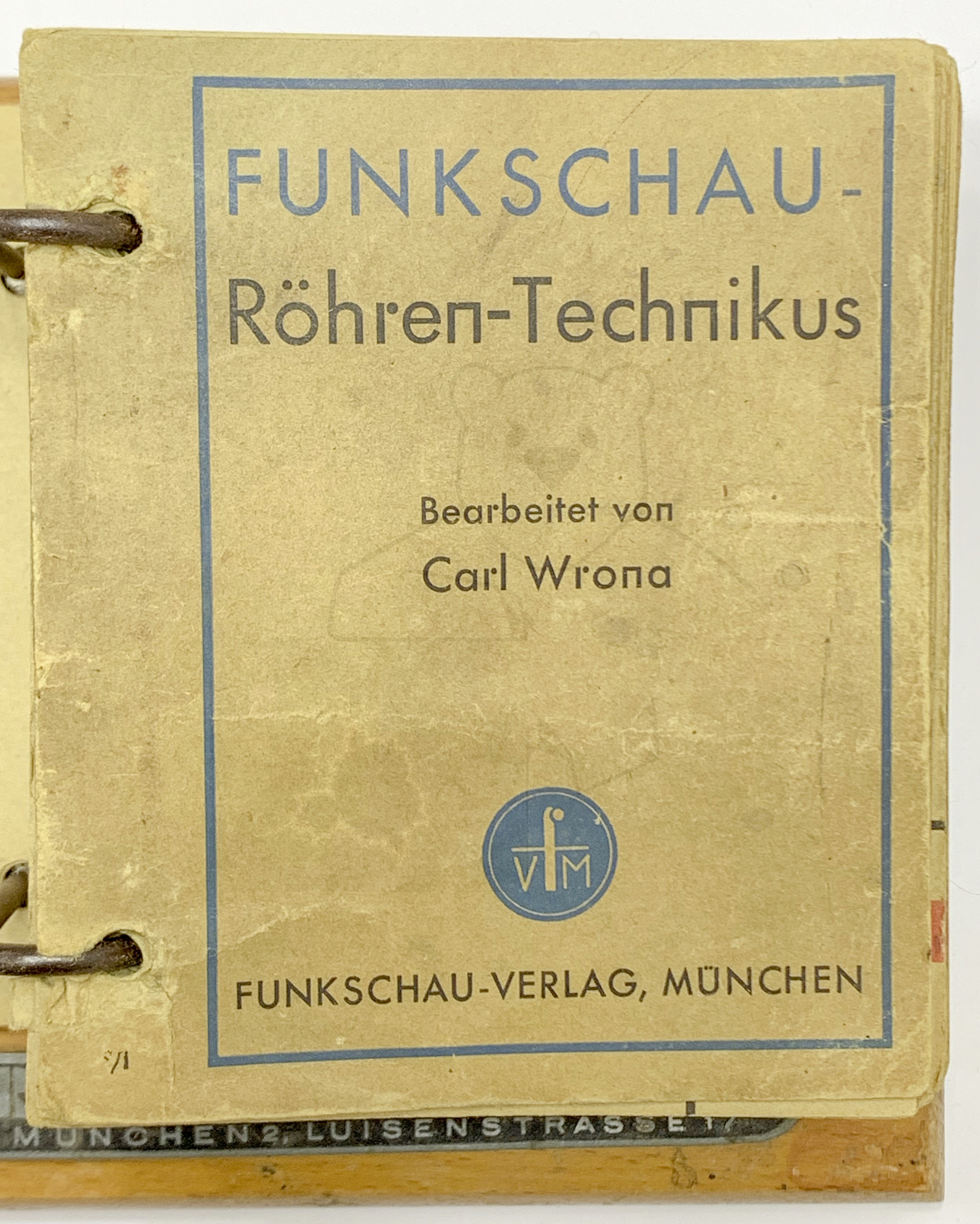 Funkschau Röhren Technikus (1943) - Titelblatt