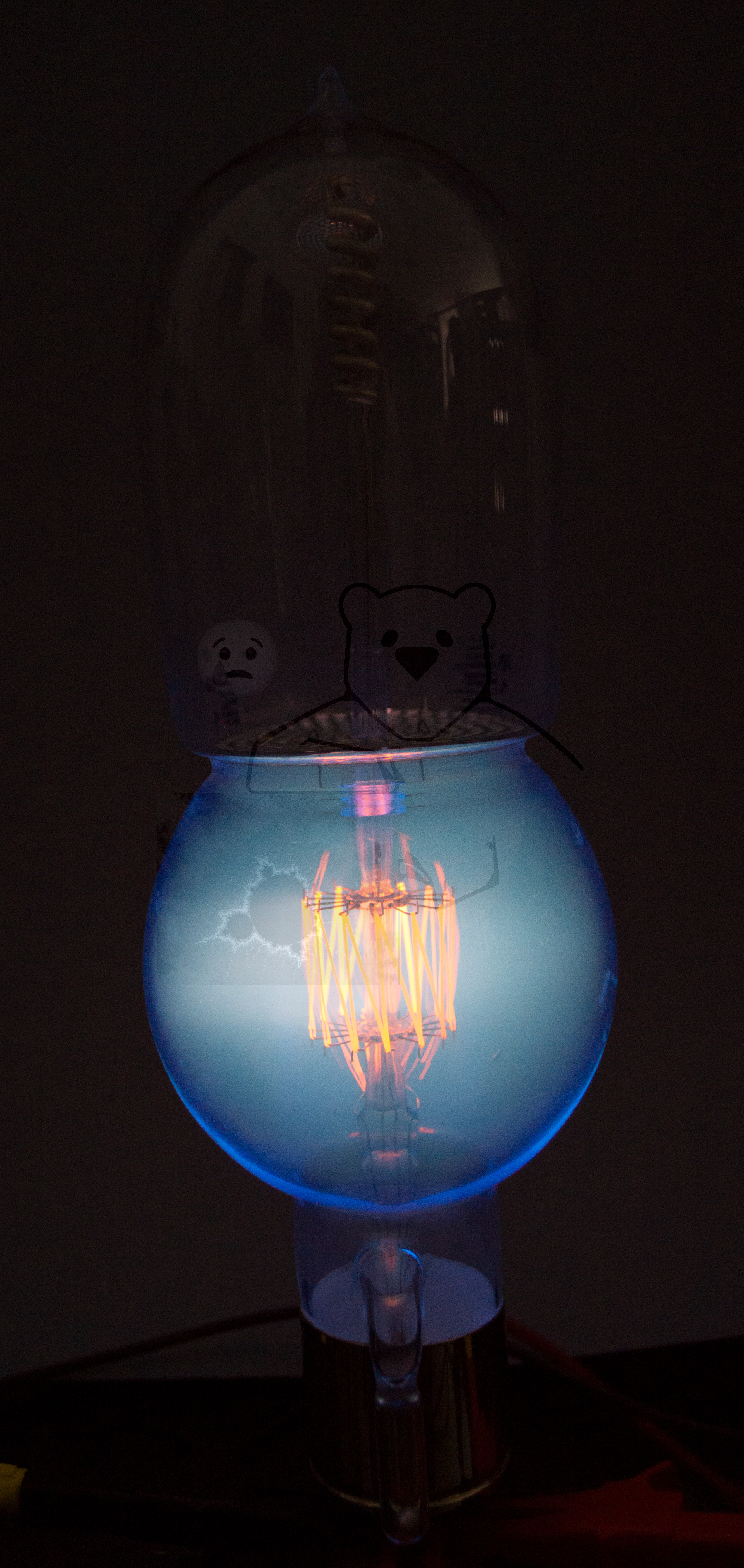 Liebenröhre, Seriennummer 'Ss990' Betrieb - Bild 02 - Angelegte Heizspannung