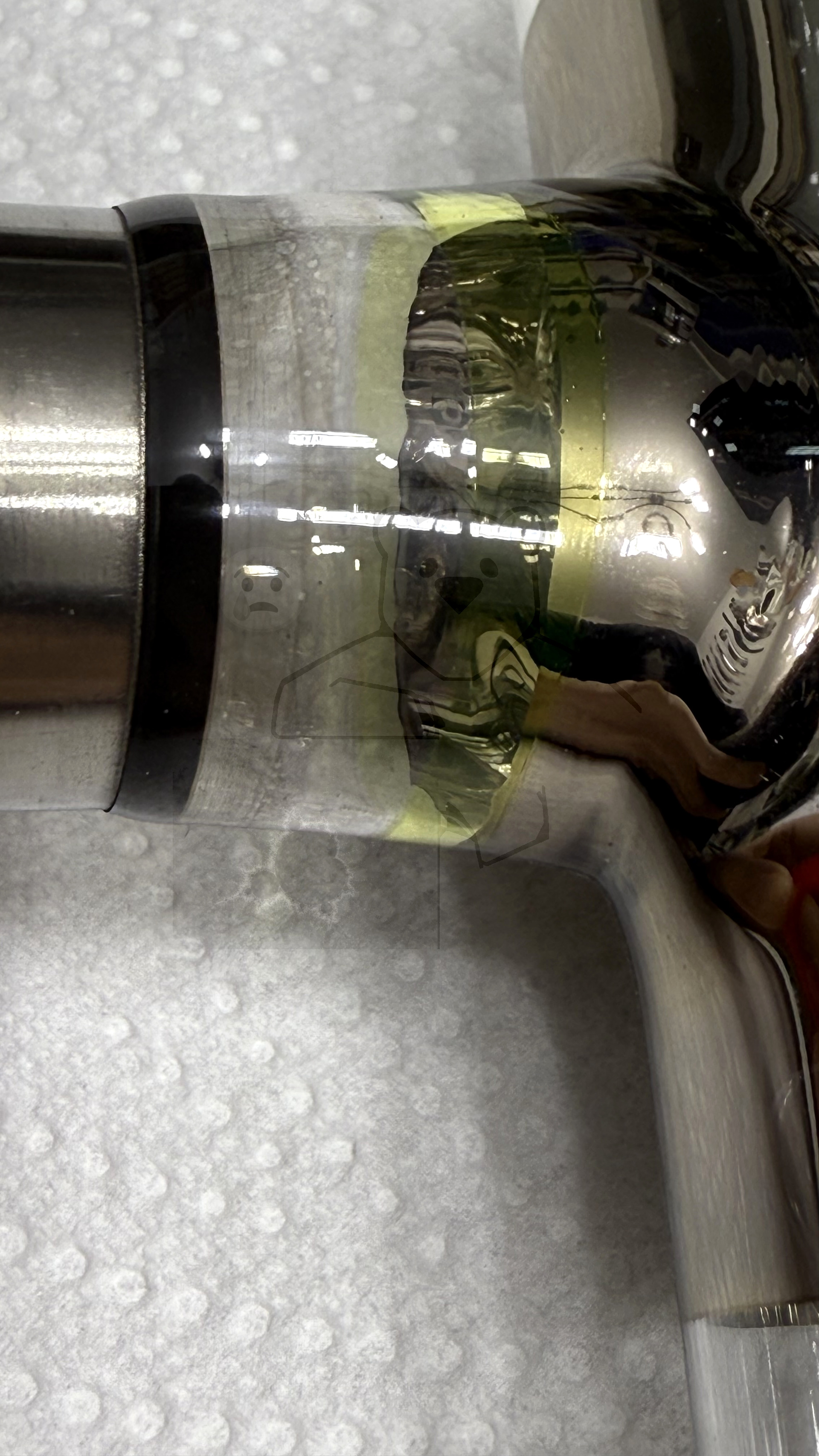 Röhre 0564-K2500-302 #3201 Ring aus Uranglas Bild 1