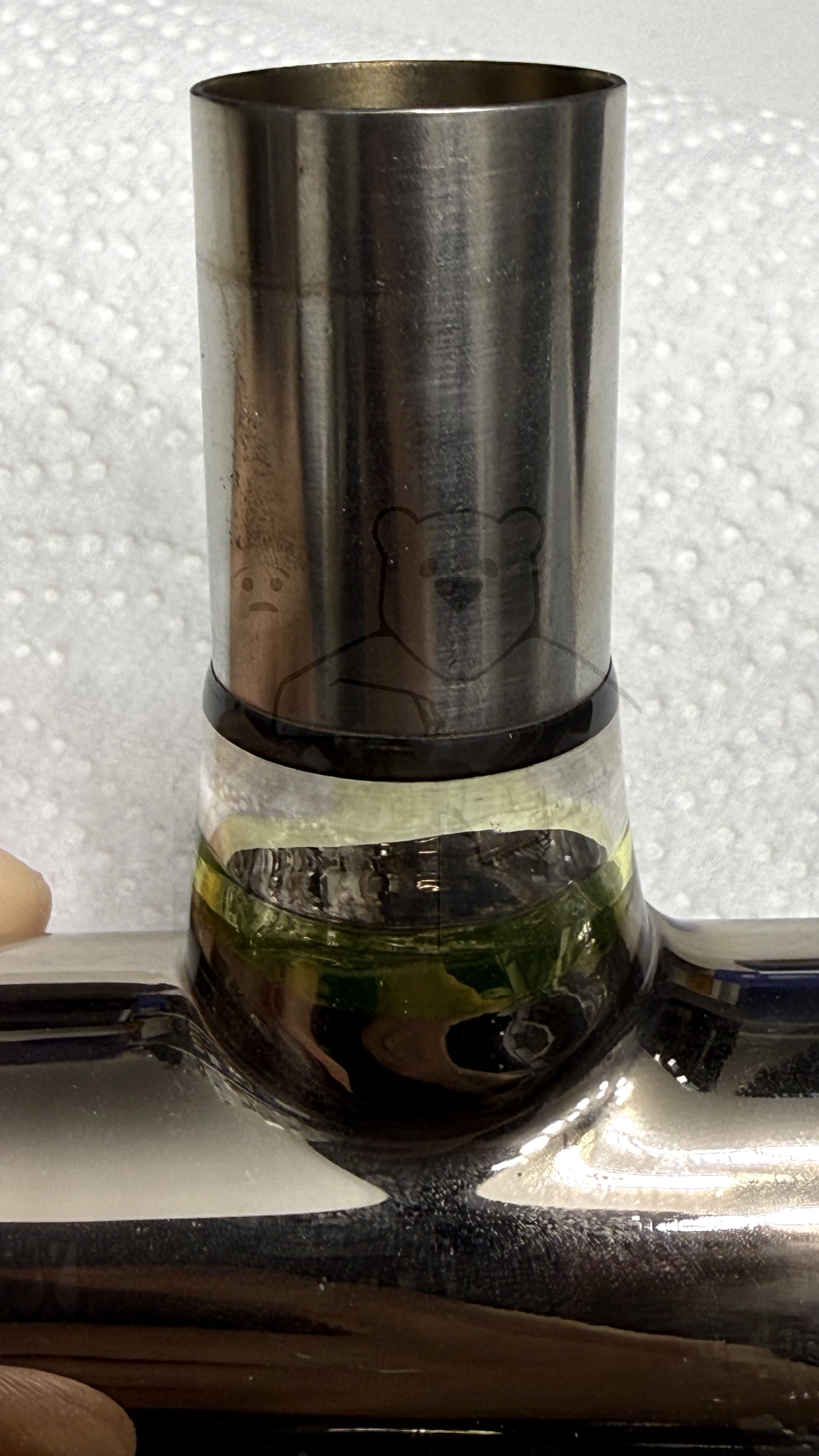 Röhre 0564-K2500-302 #3201 Ring aus Uranglas Bild 2