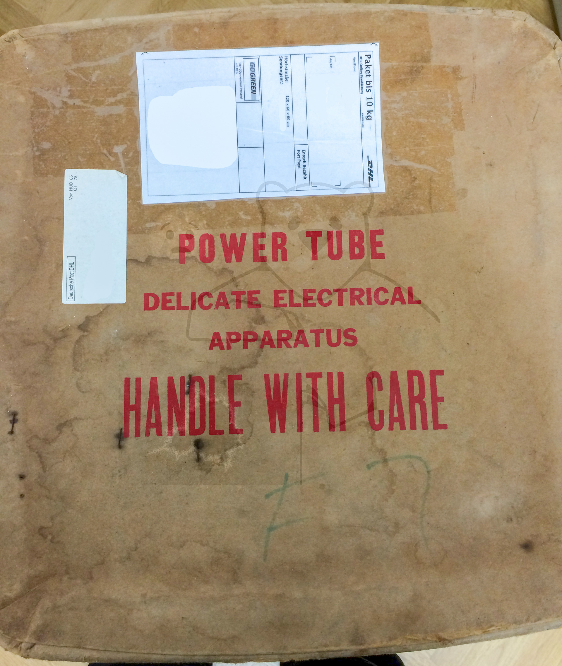 Röhre 5973 Transportverpackung, Deckel