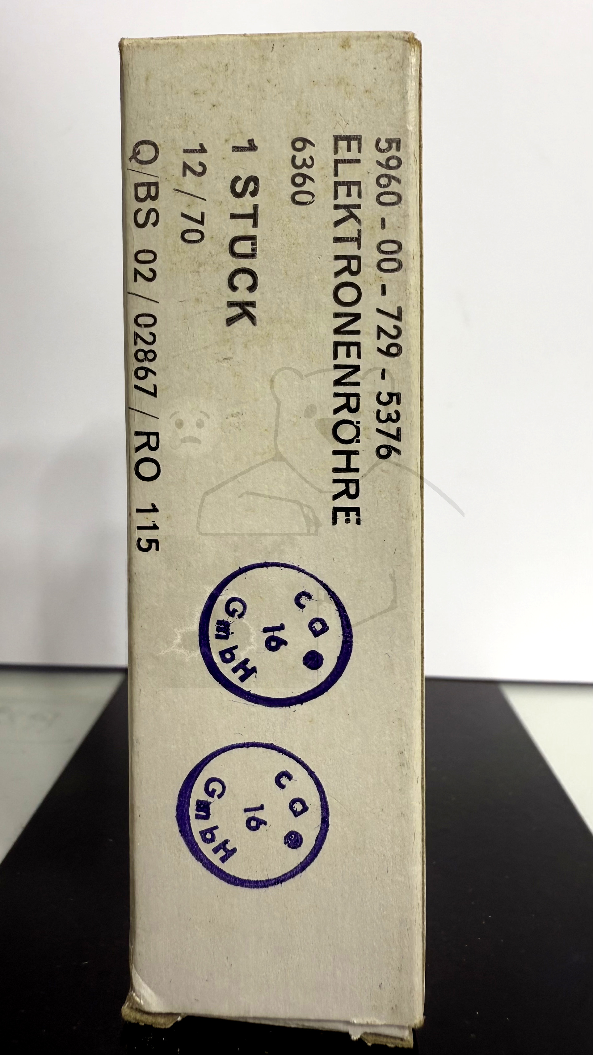 Röhre 6360 #7957 Verpackung Bild 1