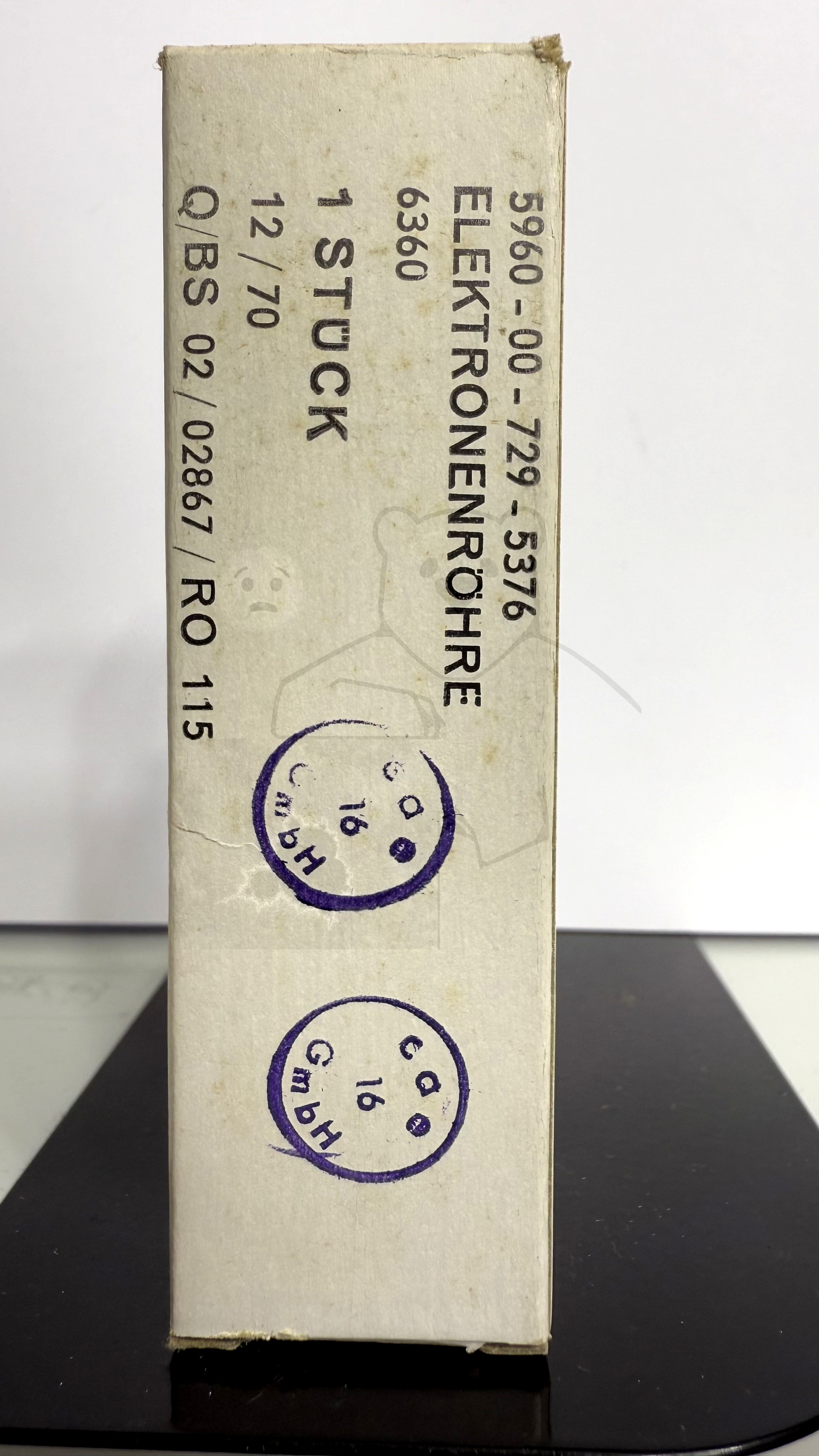 Röhre 6360 #7959 Verpackung Bild 1