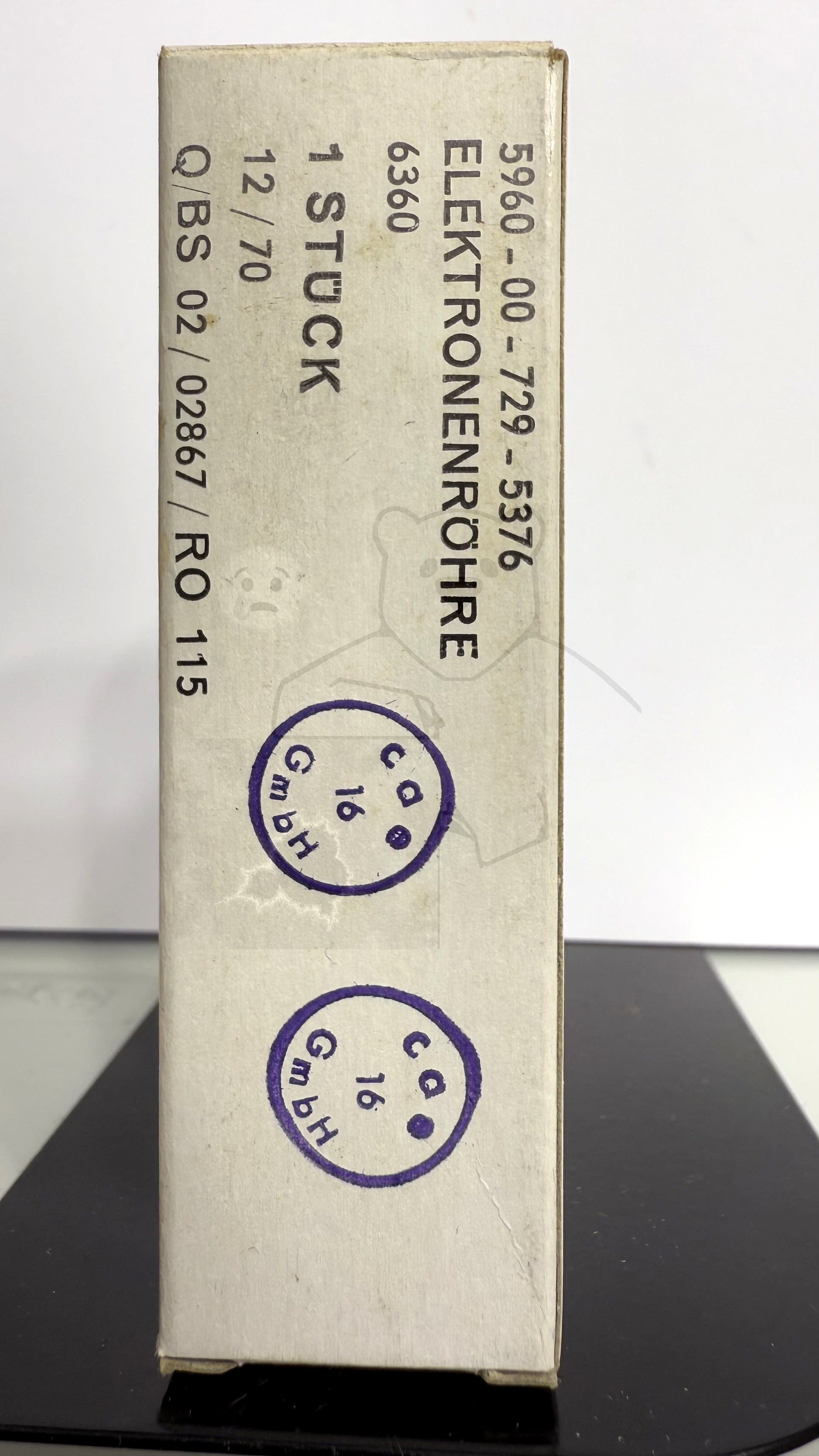 Röhre 6360 #7960 Verpackung Bild 1