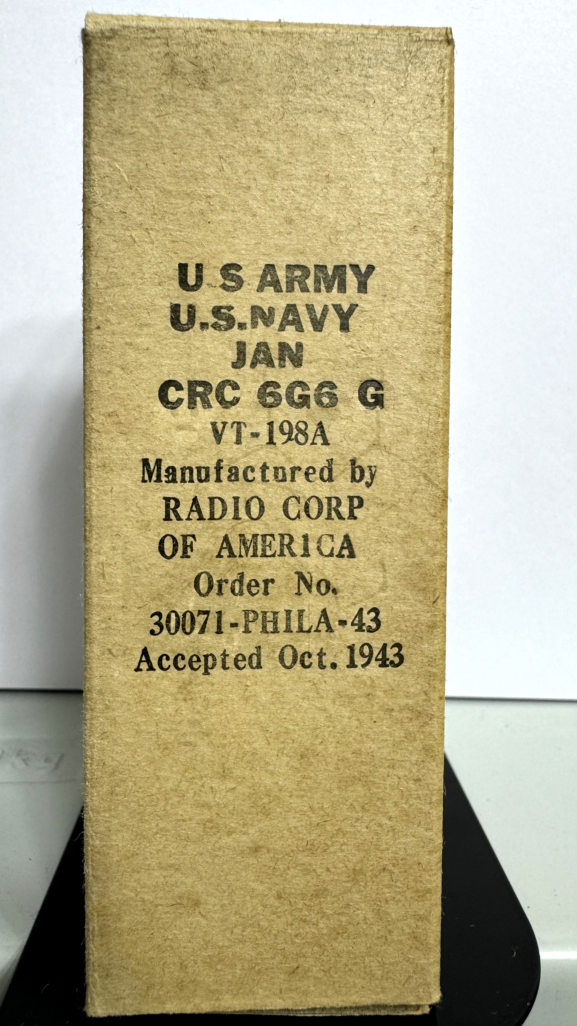 Röhre 6G6G #7690 Verpackung Bild 1