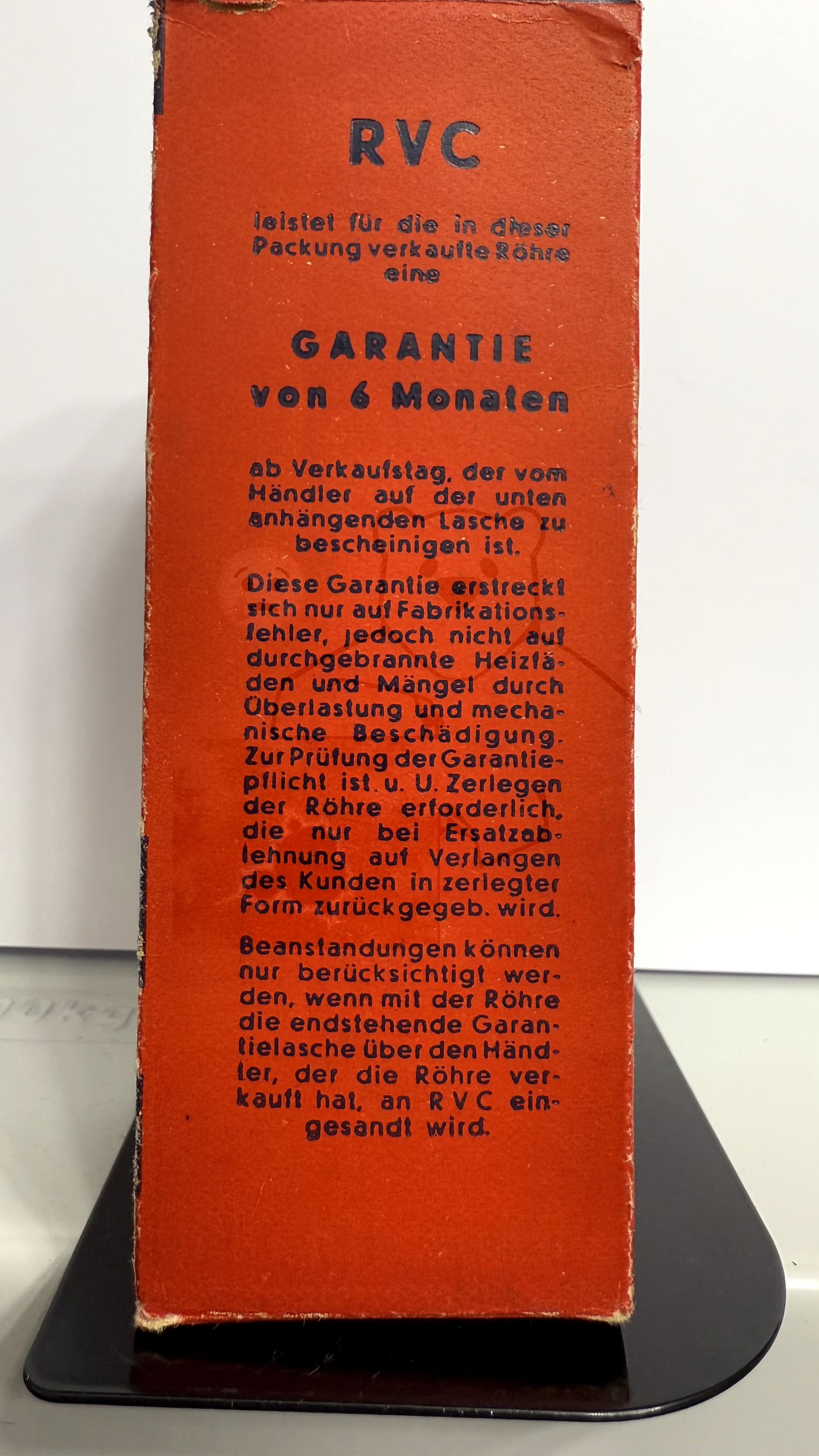 Röhre 6N7 #7850 Verpackung Bild 2