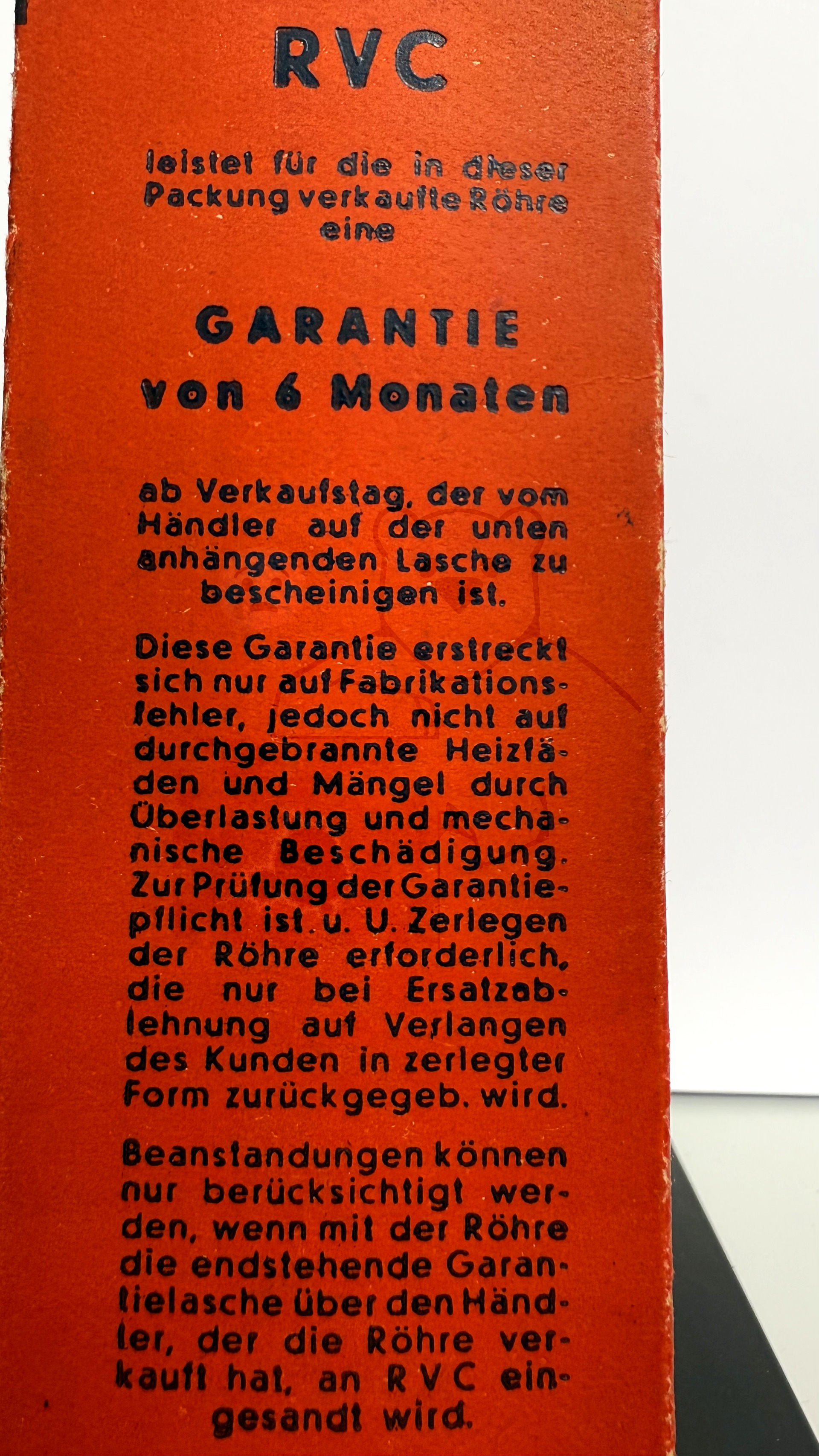 Röhre 6N7 #7850 Verpackung Bild 3