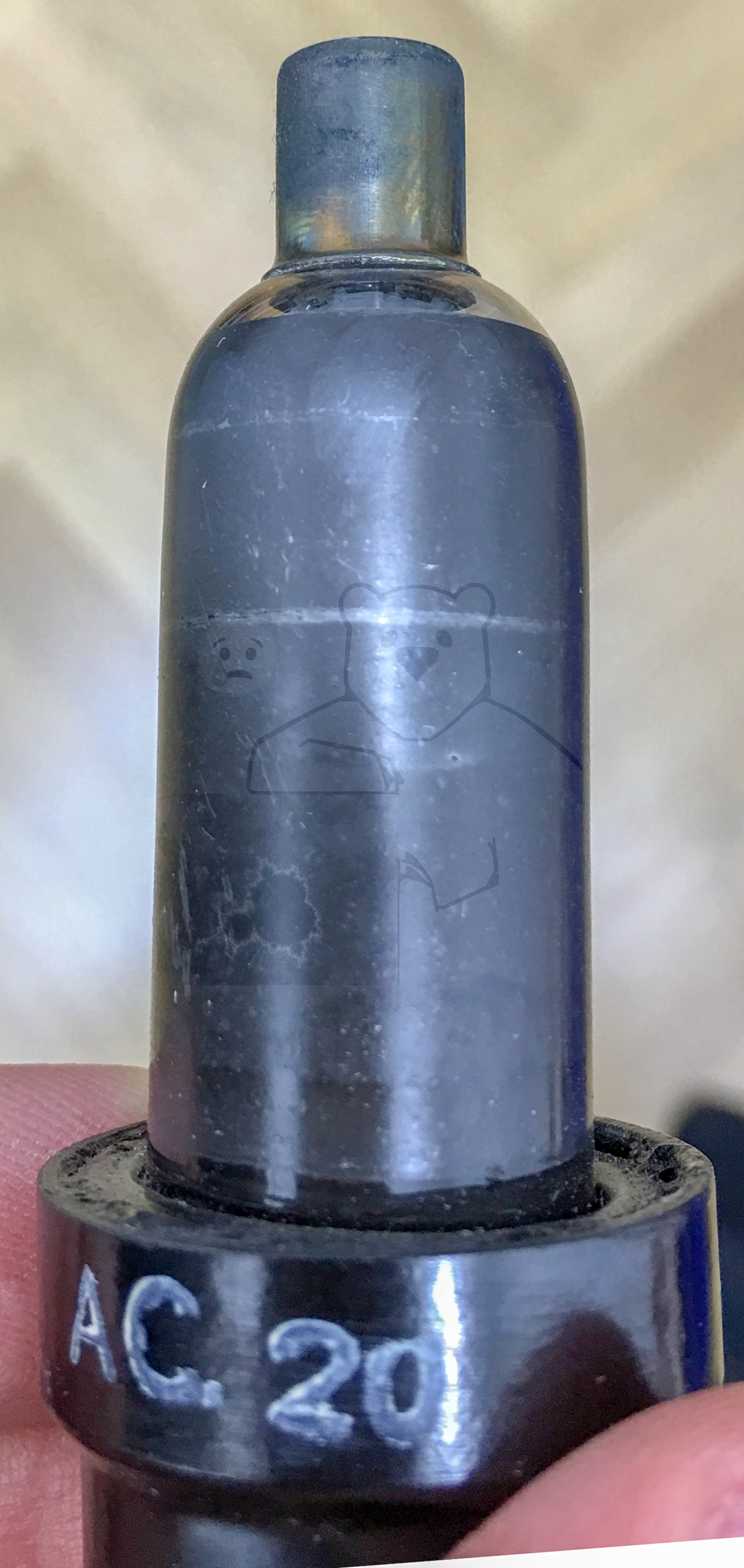 Röhre AC20 Übermalte Wehrmacht Bezeichnung