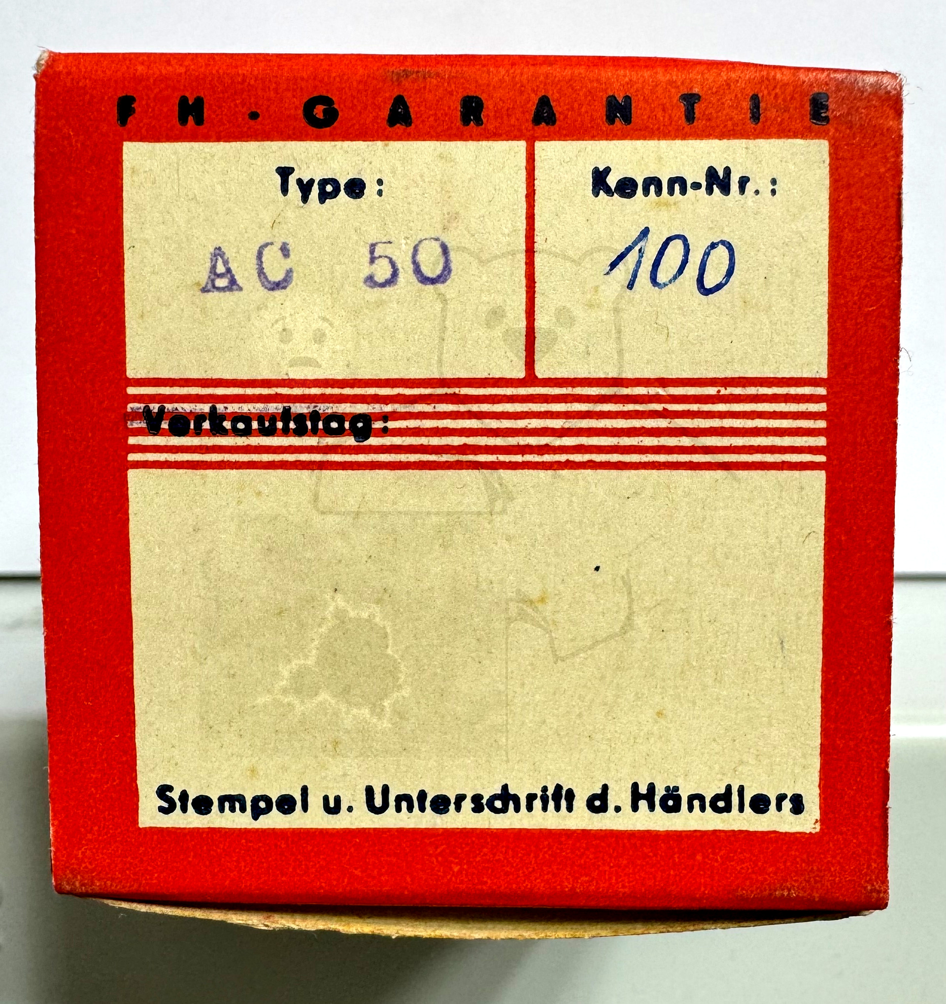 Röhre AC50 #6635 Verpackung Bild 4