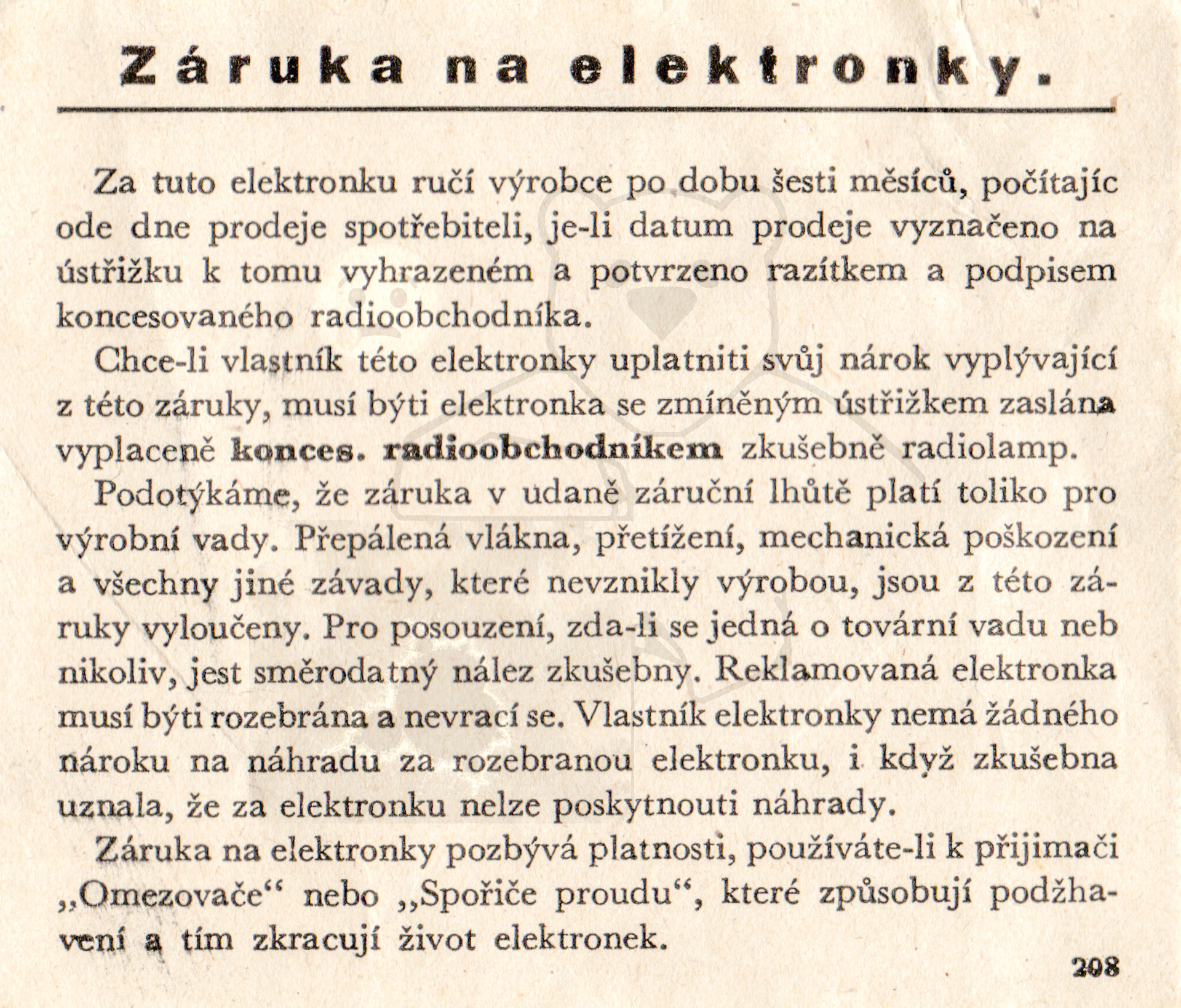 Röhre AD100 #7240 Packungsbeilage für Polnischen Export