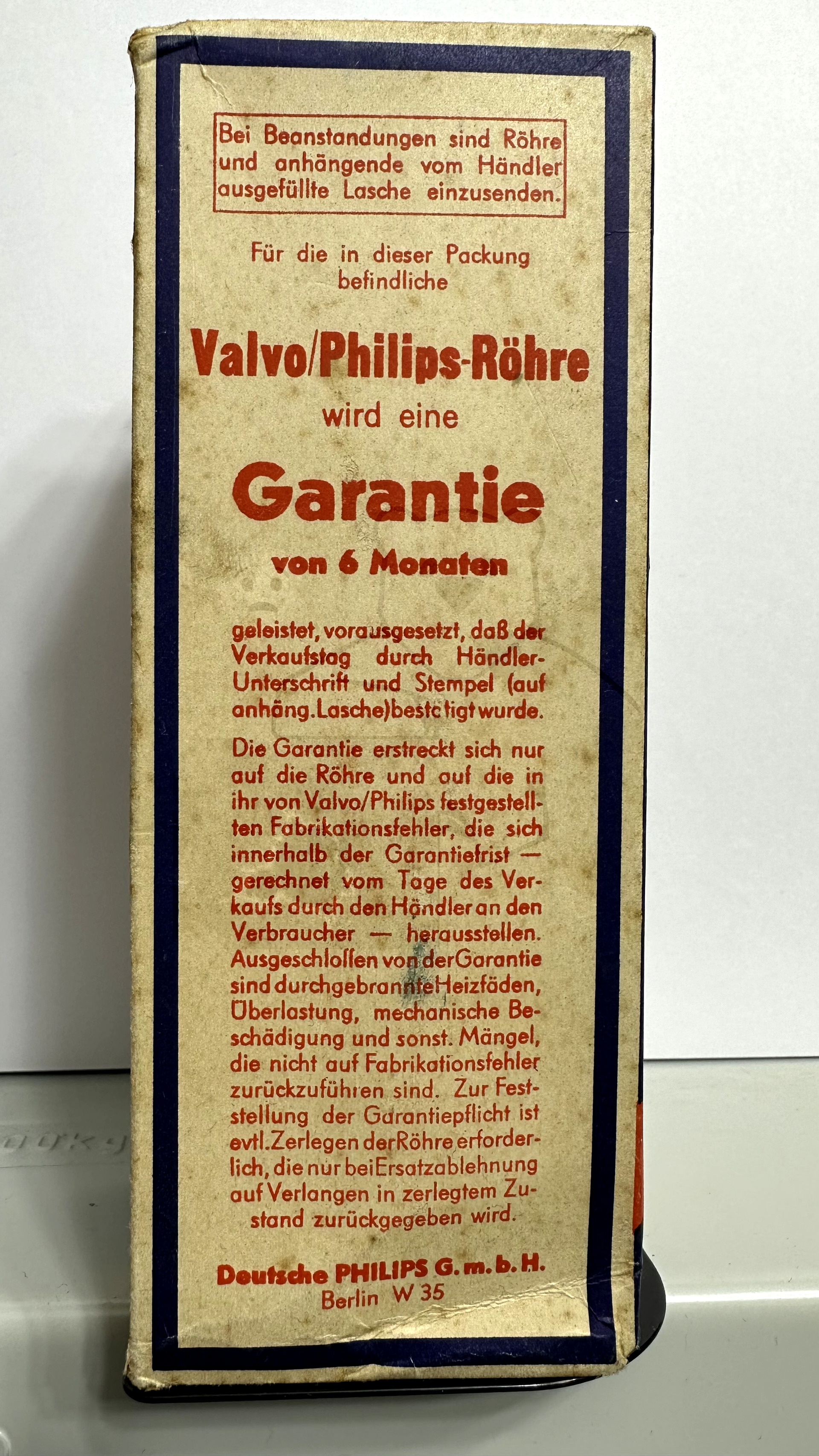 Röhre AN4126 #4781 Verpackung Bild 3