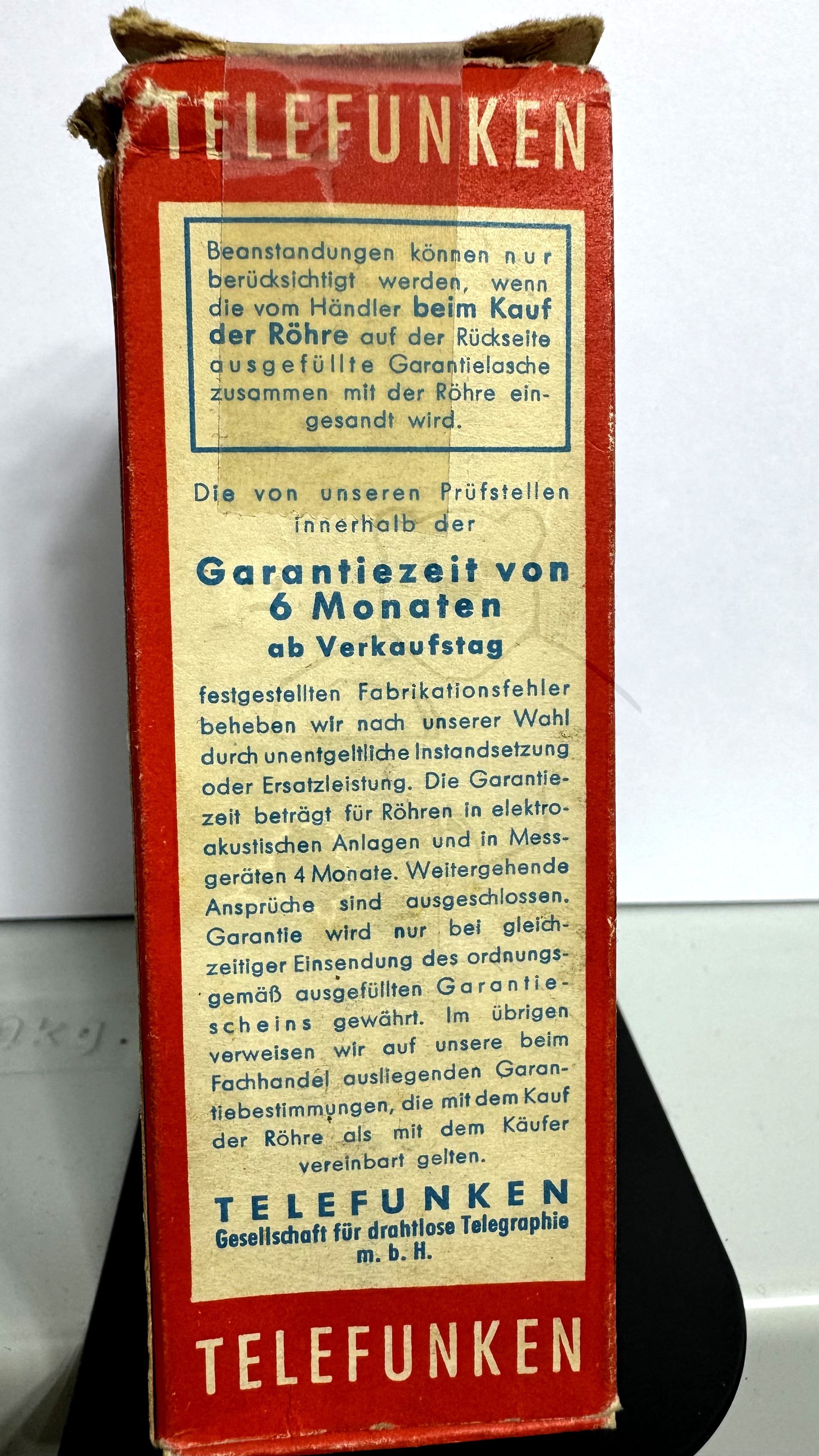 Röhre AZ1 #6873 Verpackung Bild 3