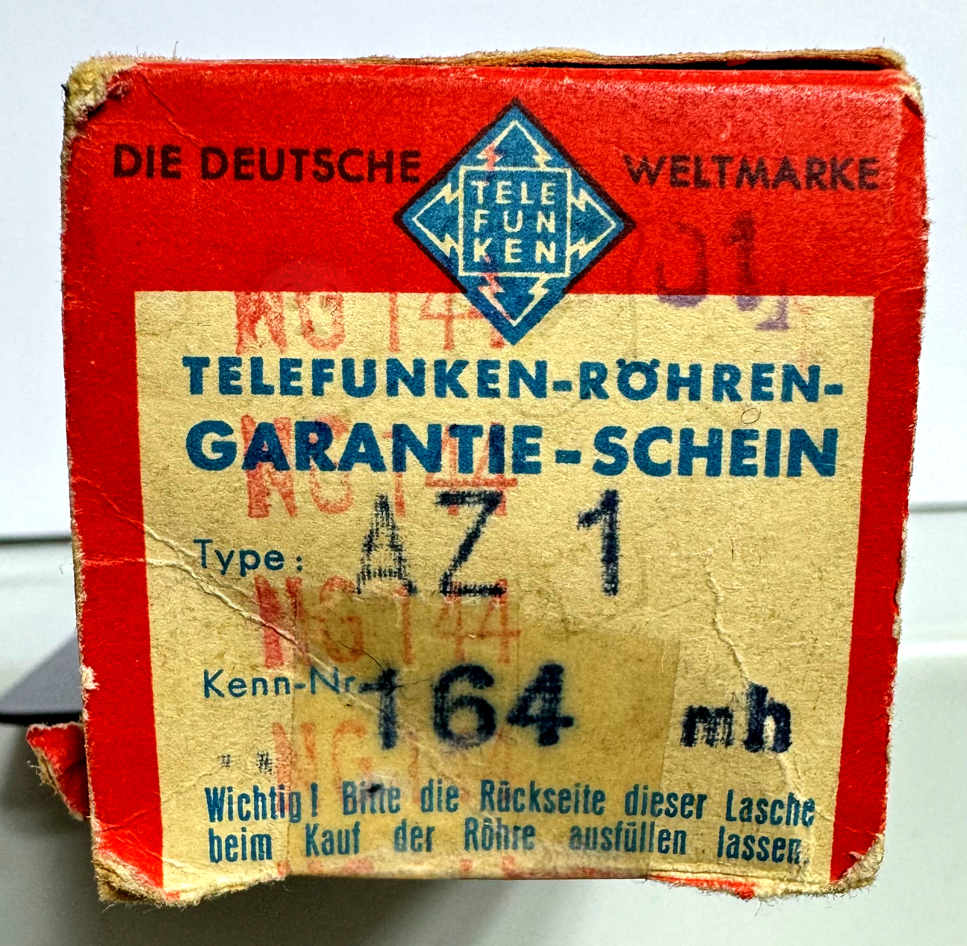 Röhre AZ1 #6873 Verpackung Bild 4