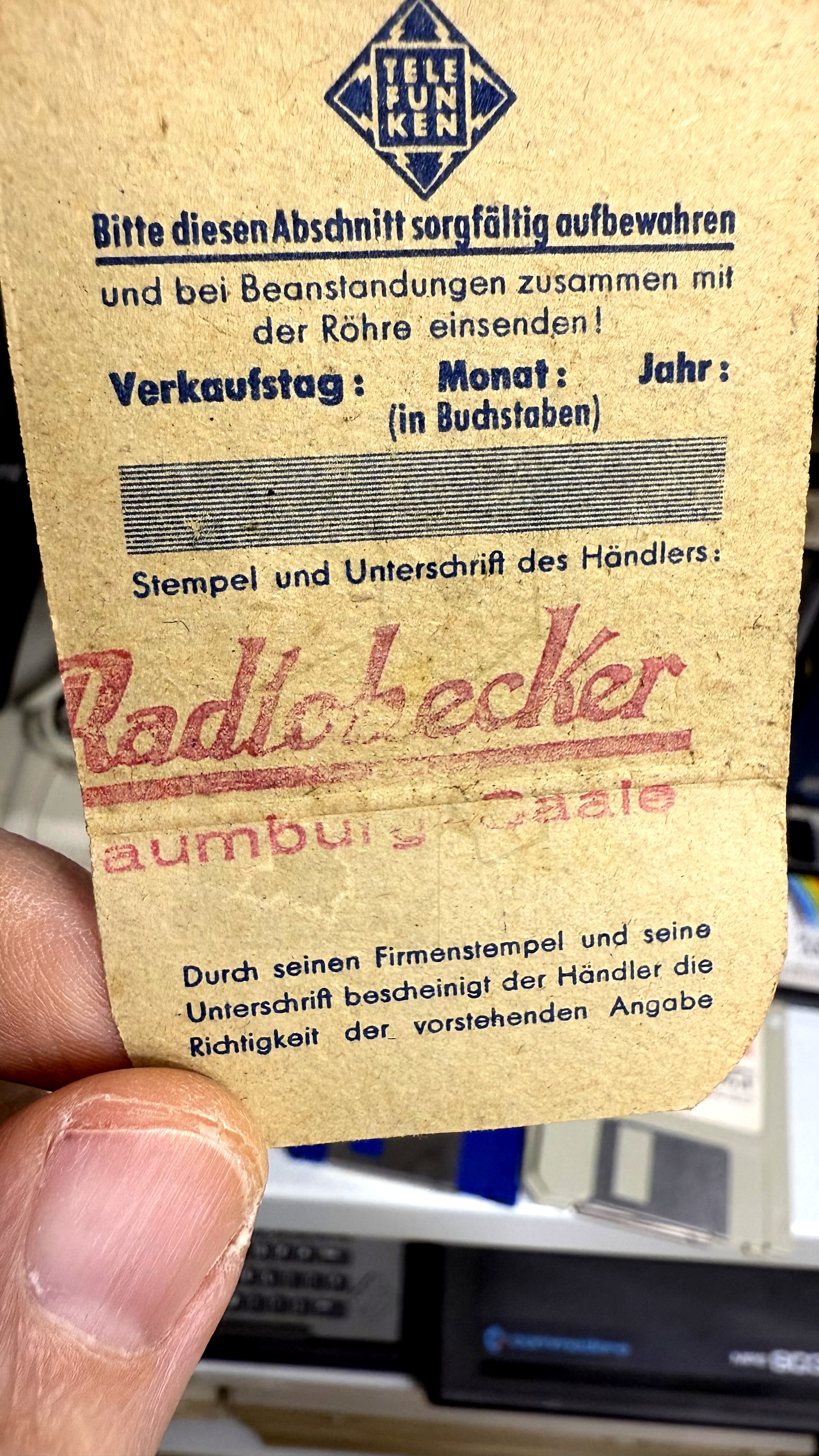 Röhre BB1 #0013 Verpackung Bild 1