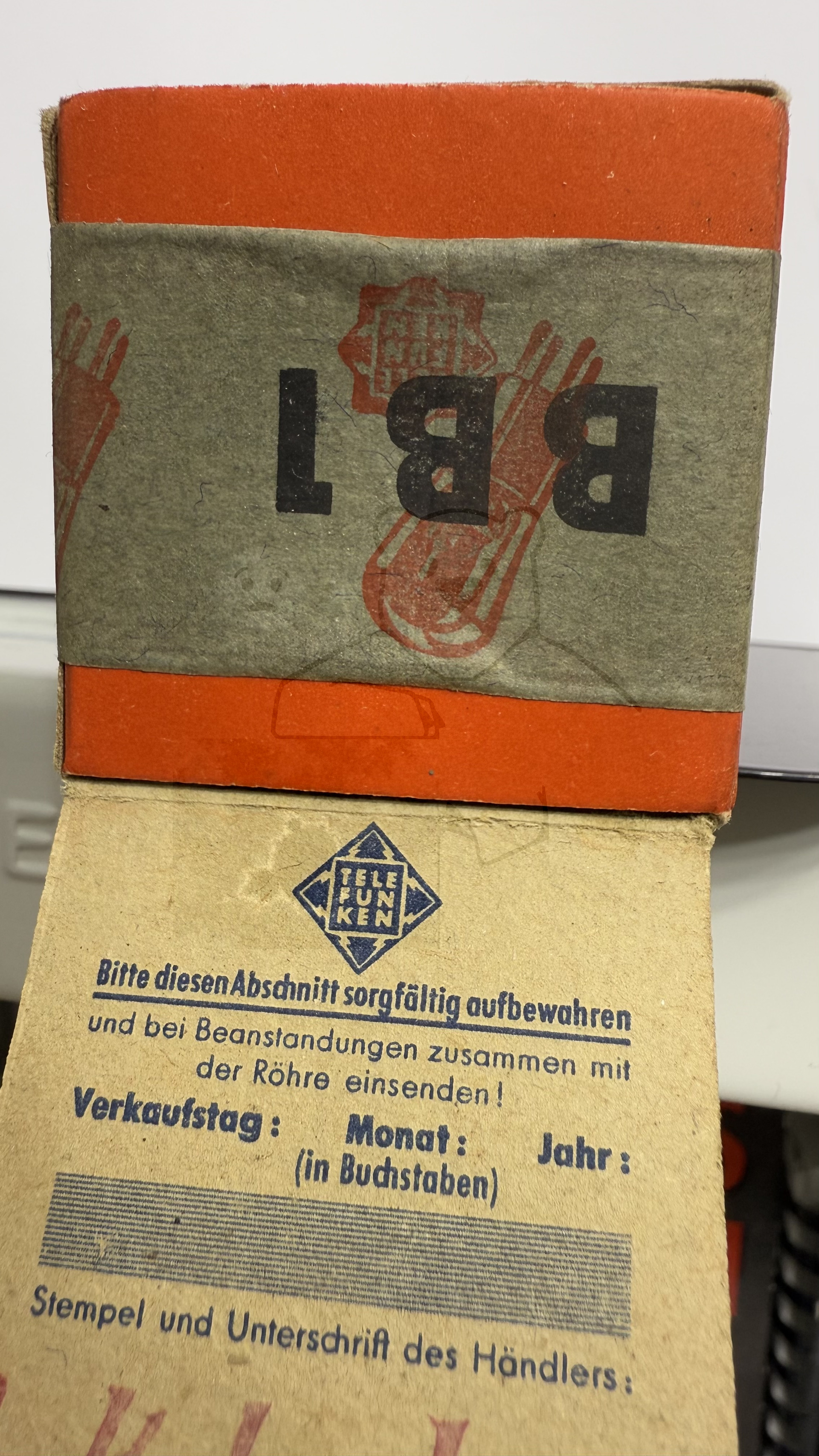 Röhre BB1 #0013 Verpackung Bild 2