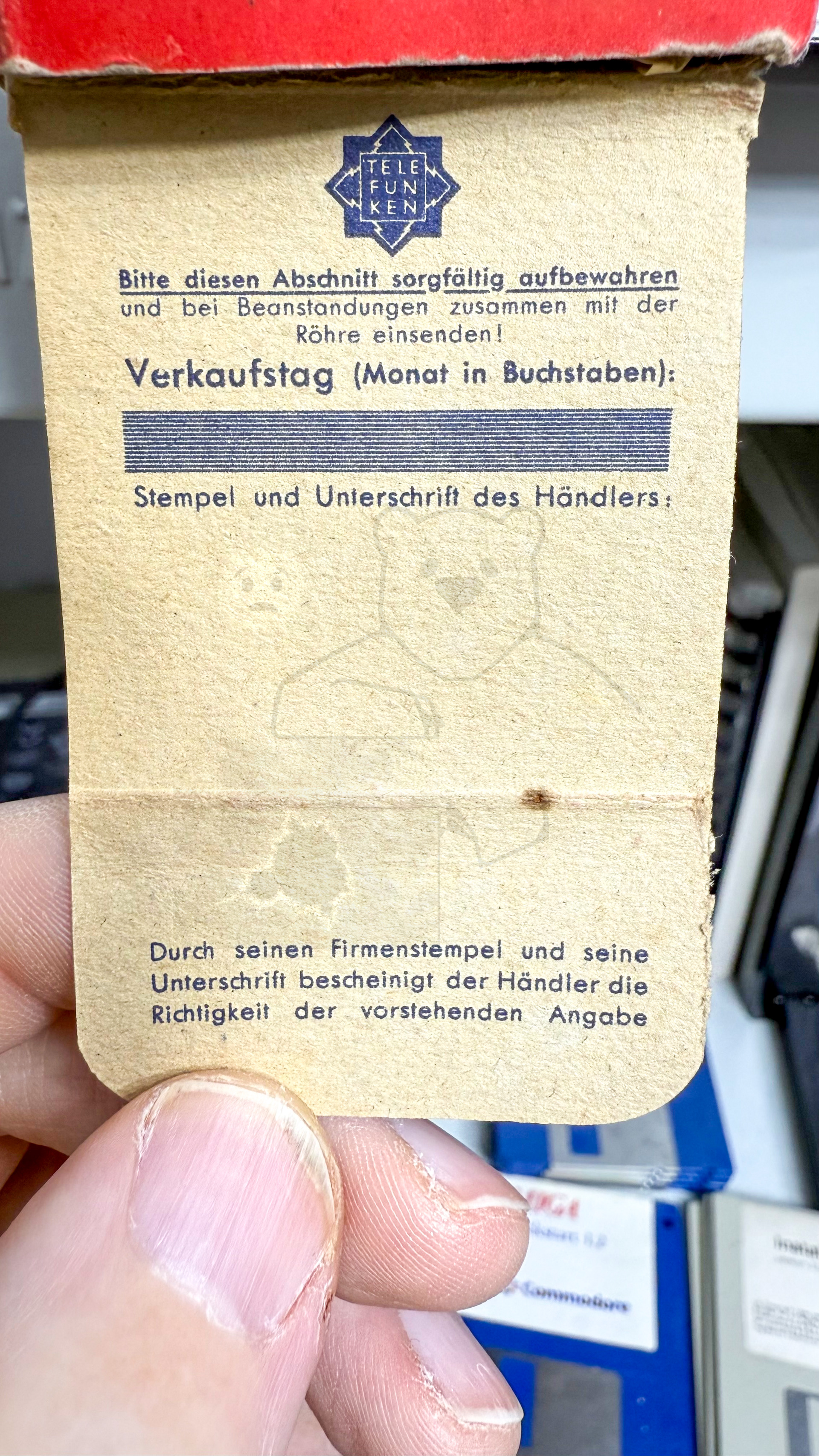 Röhre CB2 #3311 Verpackung Bild 1