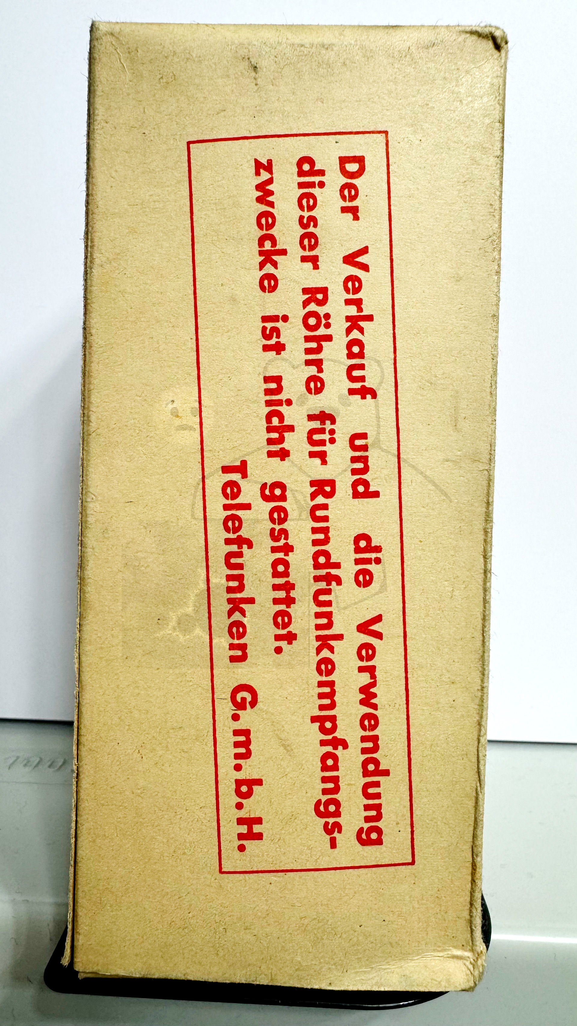 Röhre CBL1 #3773 Verpackung Bild 1