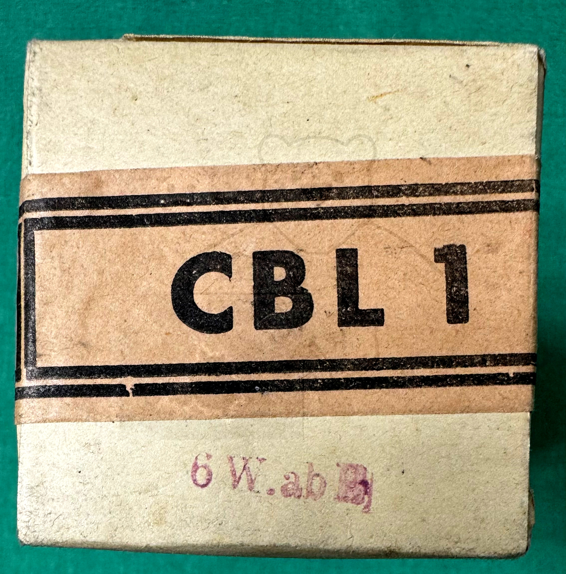 Röhre CBL1 #3773 Verpackung Bild 3