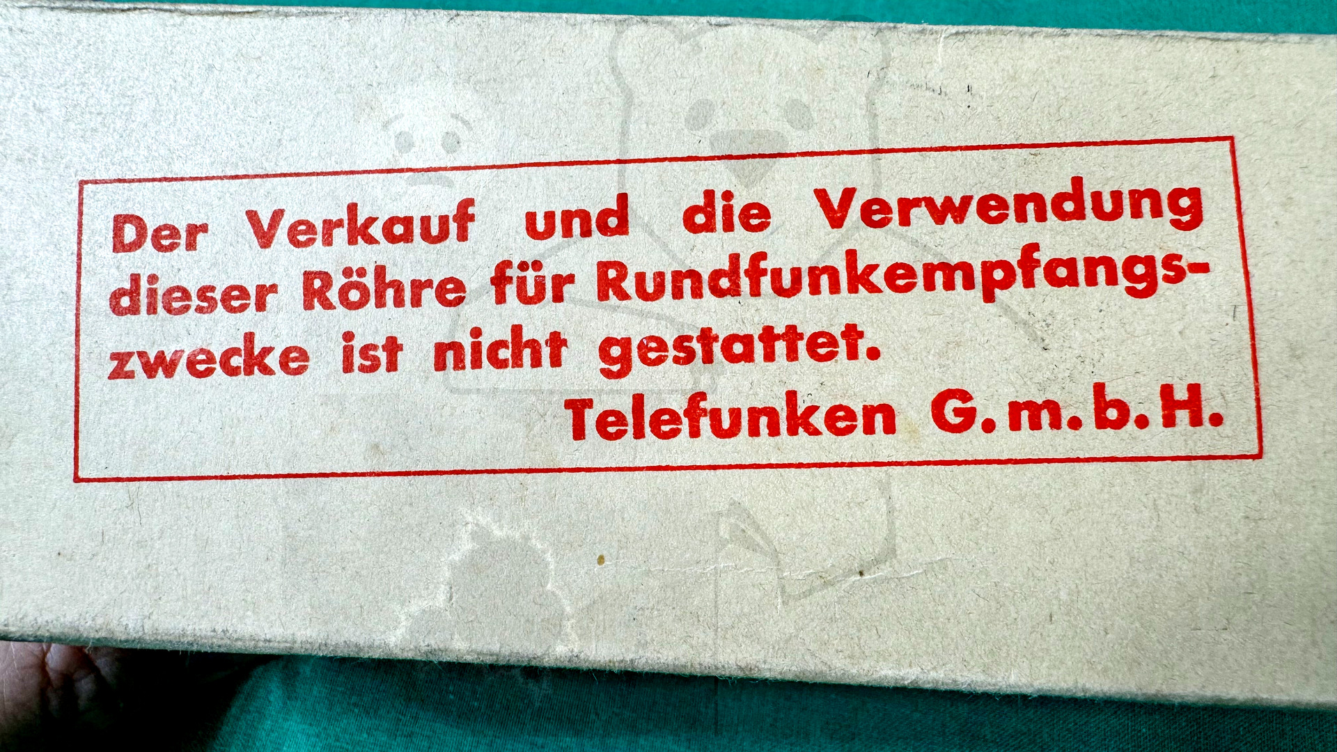 Röhre CBL1 #3773 Verpackung Bild 5