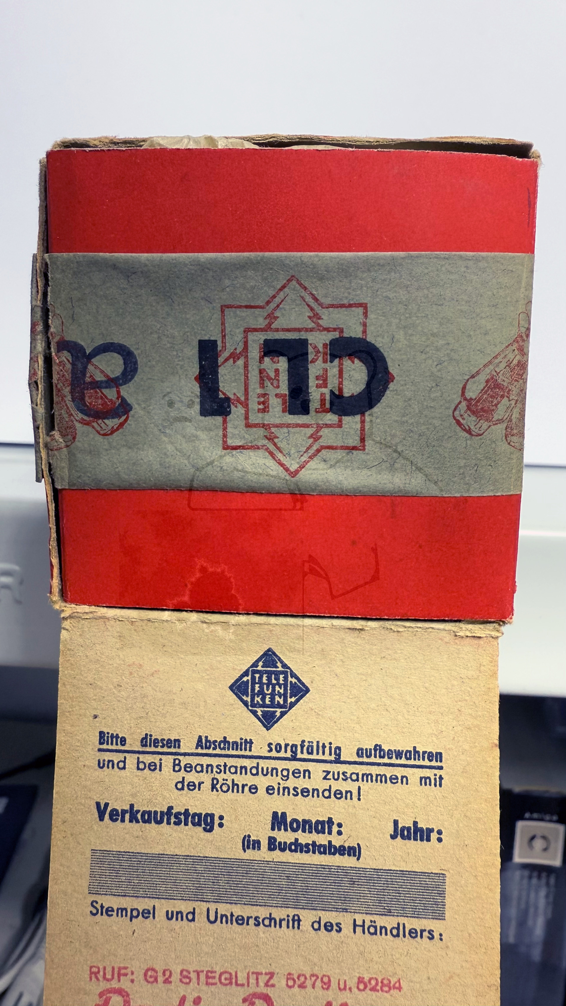 Röhre CL1 #7262 Verpackung Bild 2