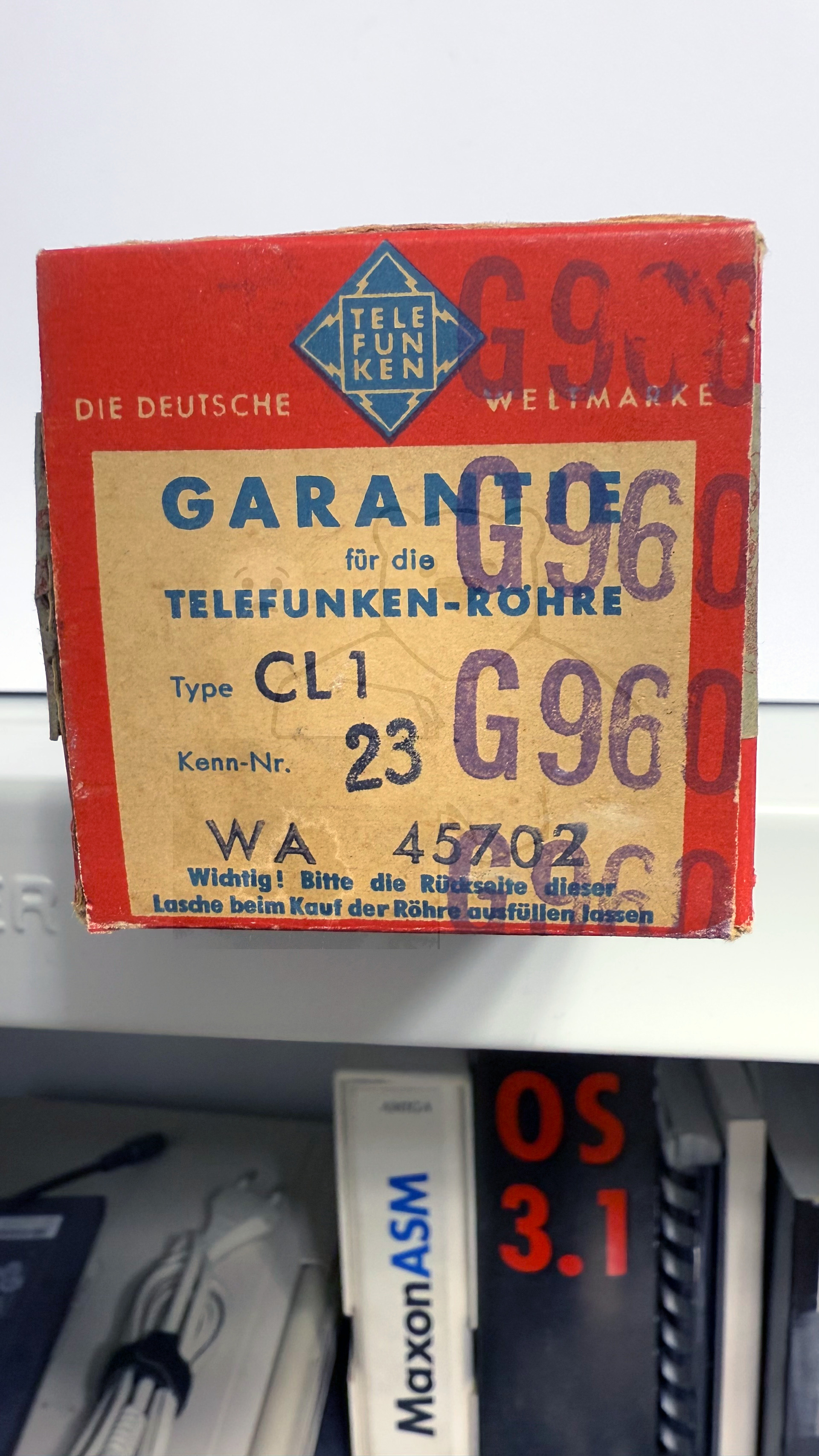 Röhre CL1 #7262 Verpackung Bild 3