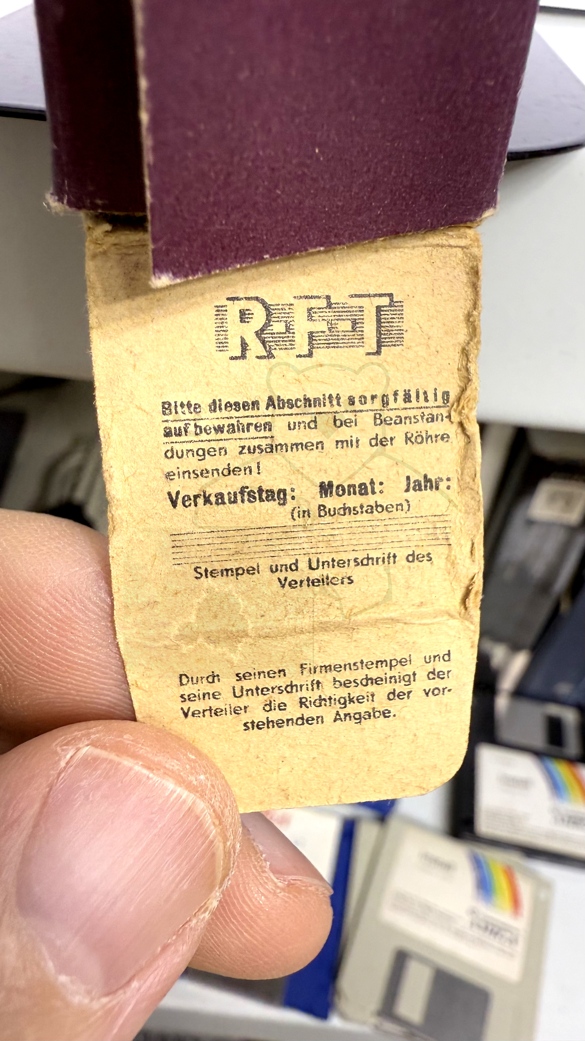 Röhre DAF191 #6678 Verpackung Bild 2