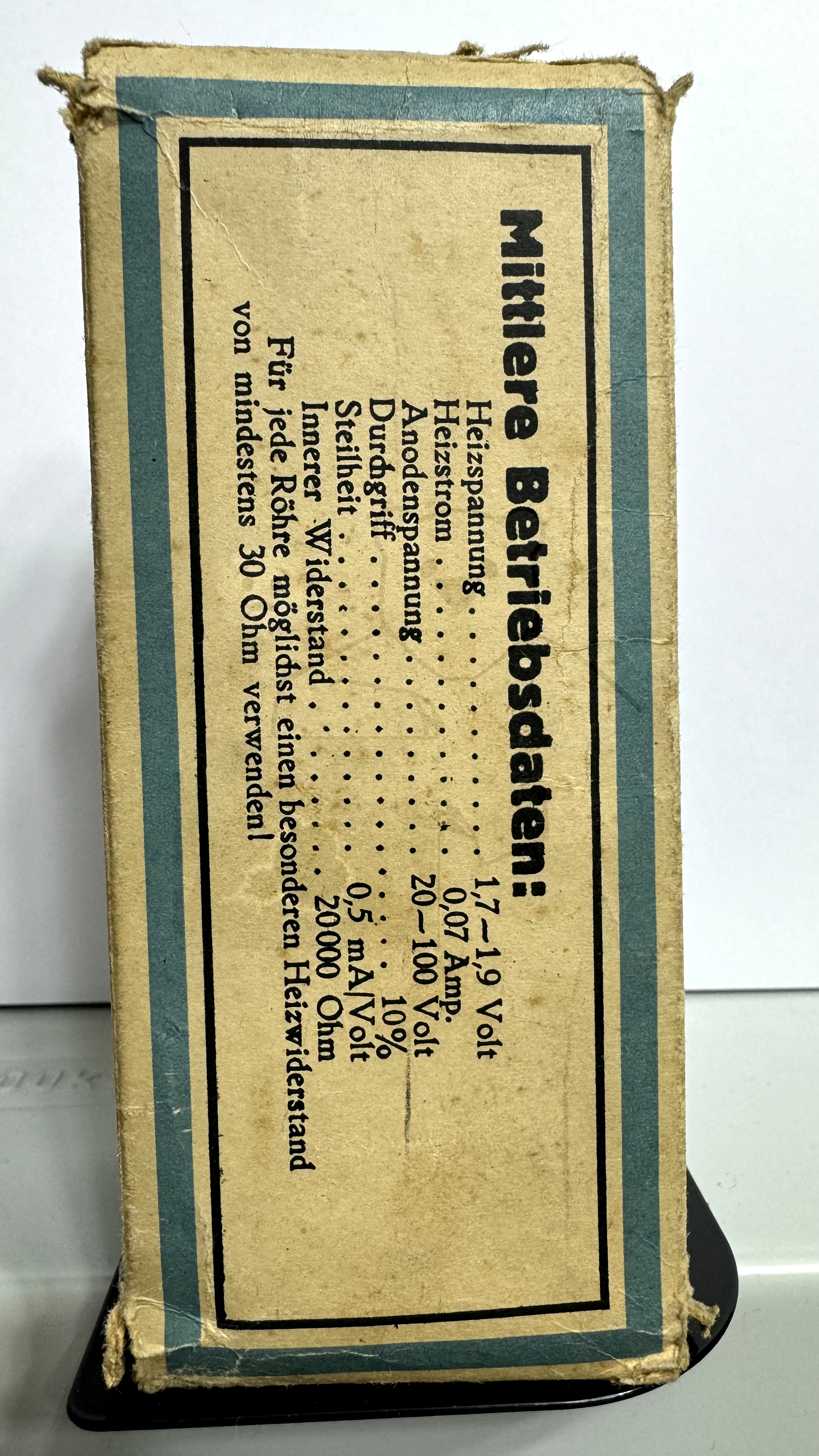 Röhre Duovolt H #7560 Verpackung Bild 2