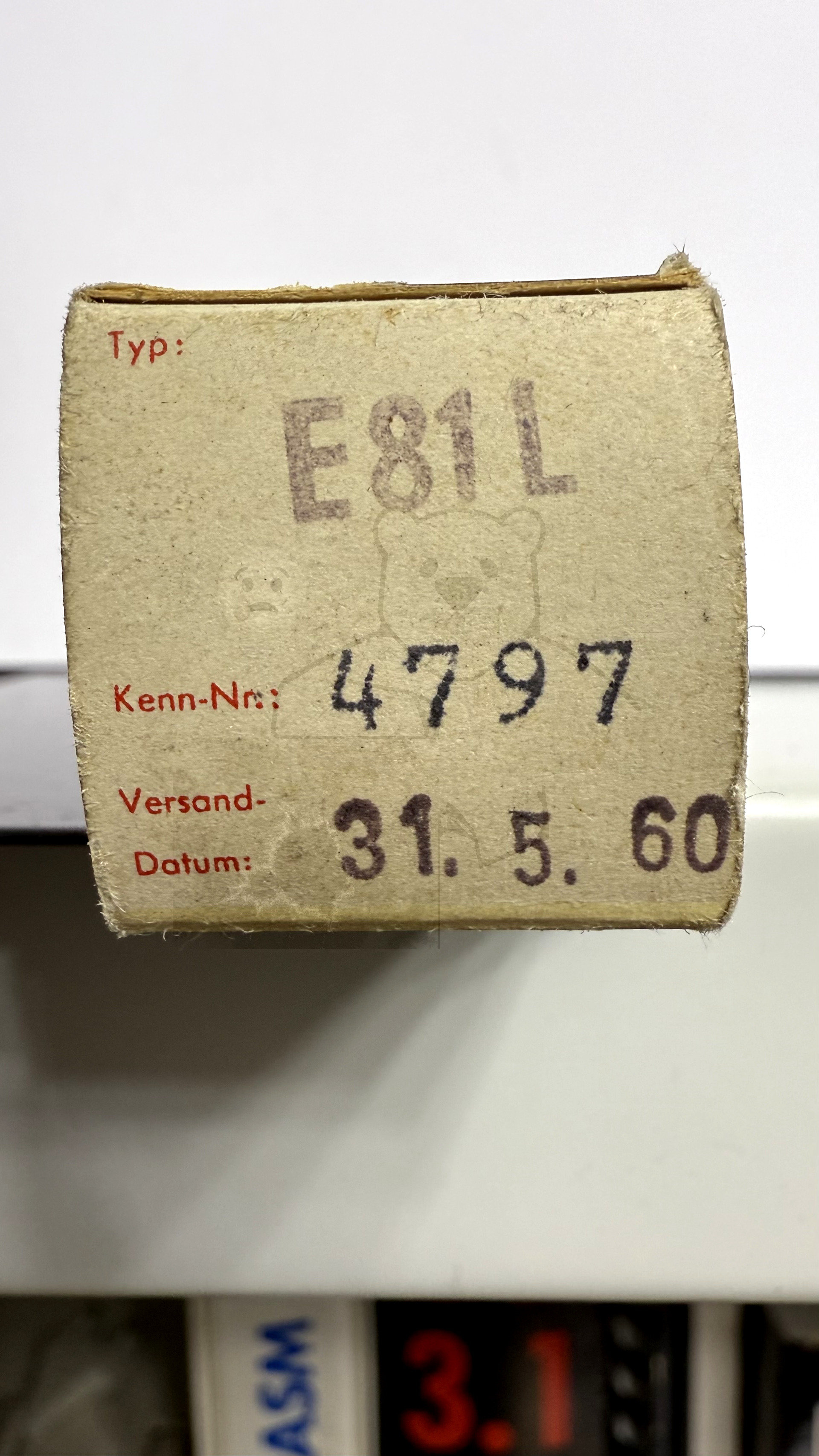 Röhre E81L #3380 Verpackung Bild 3