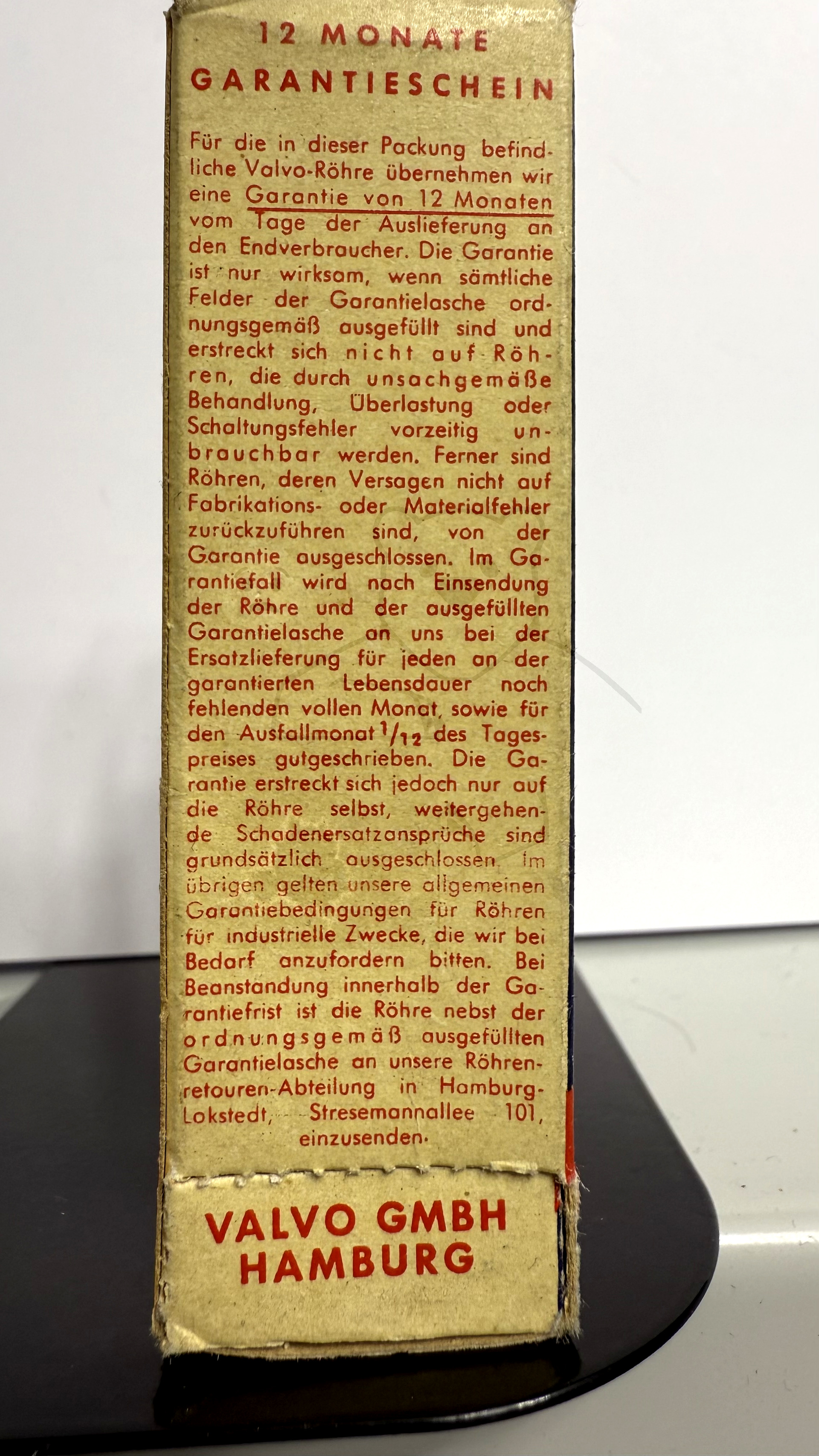 Röhre E81L #3381 Verpackung Bild 2
