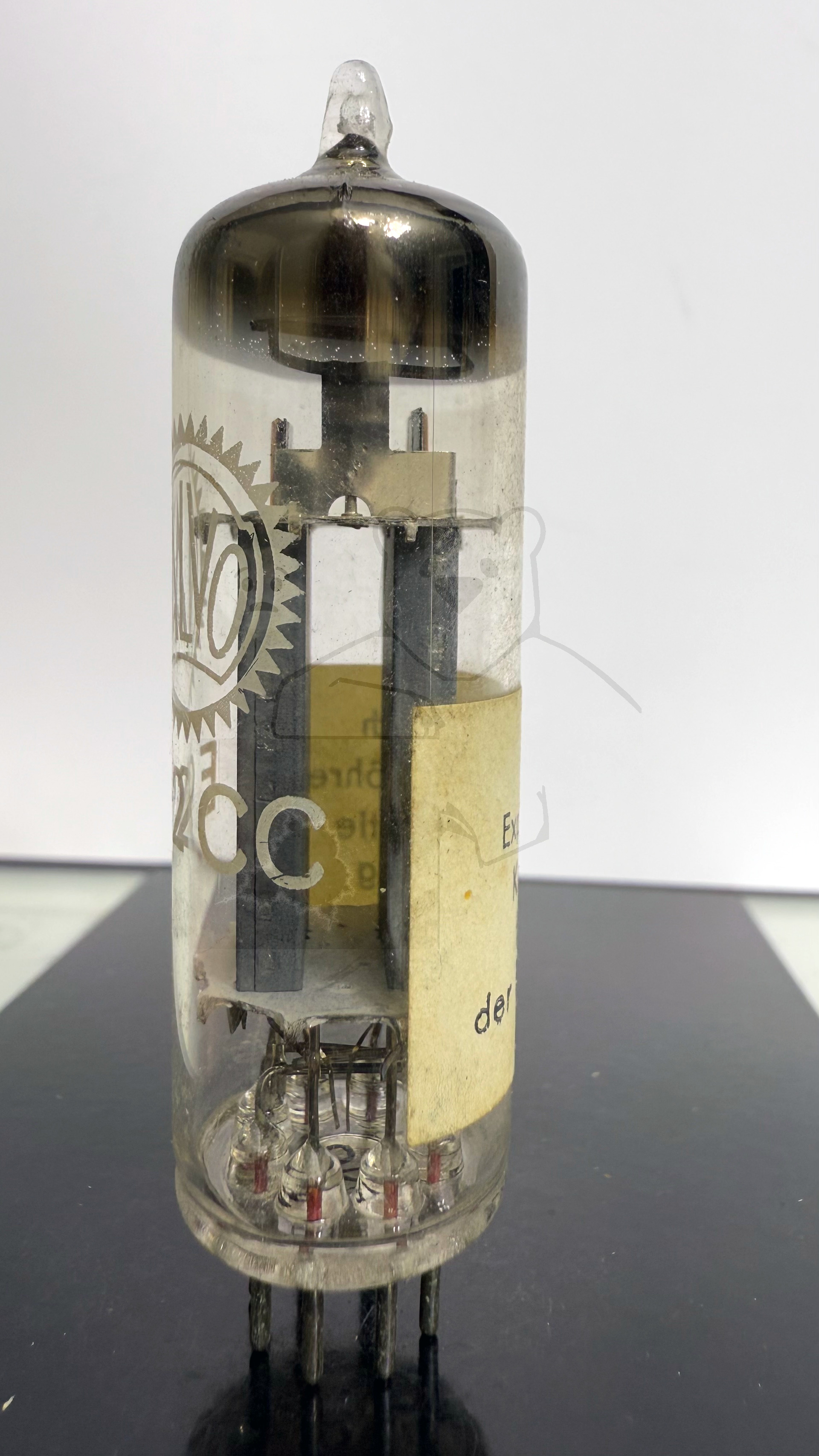 Röhre E92CC #7861 Bild 3 - UnverkĂ€uflich - Experimentierröhre - Keine Garantie fĂŒr Einhaltung der Propagandawerte