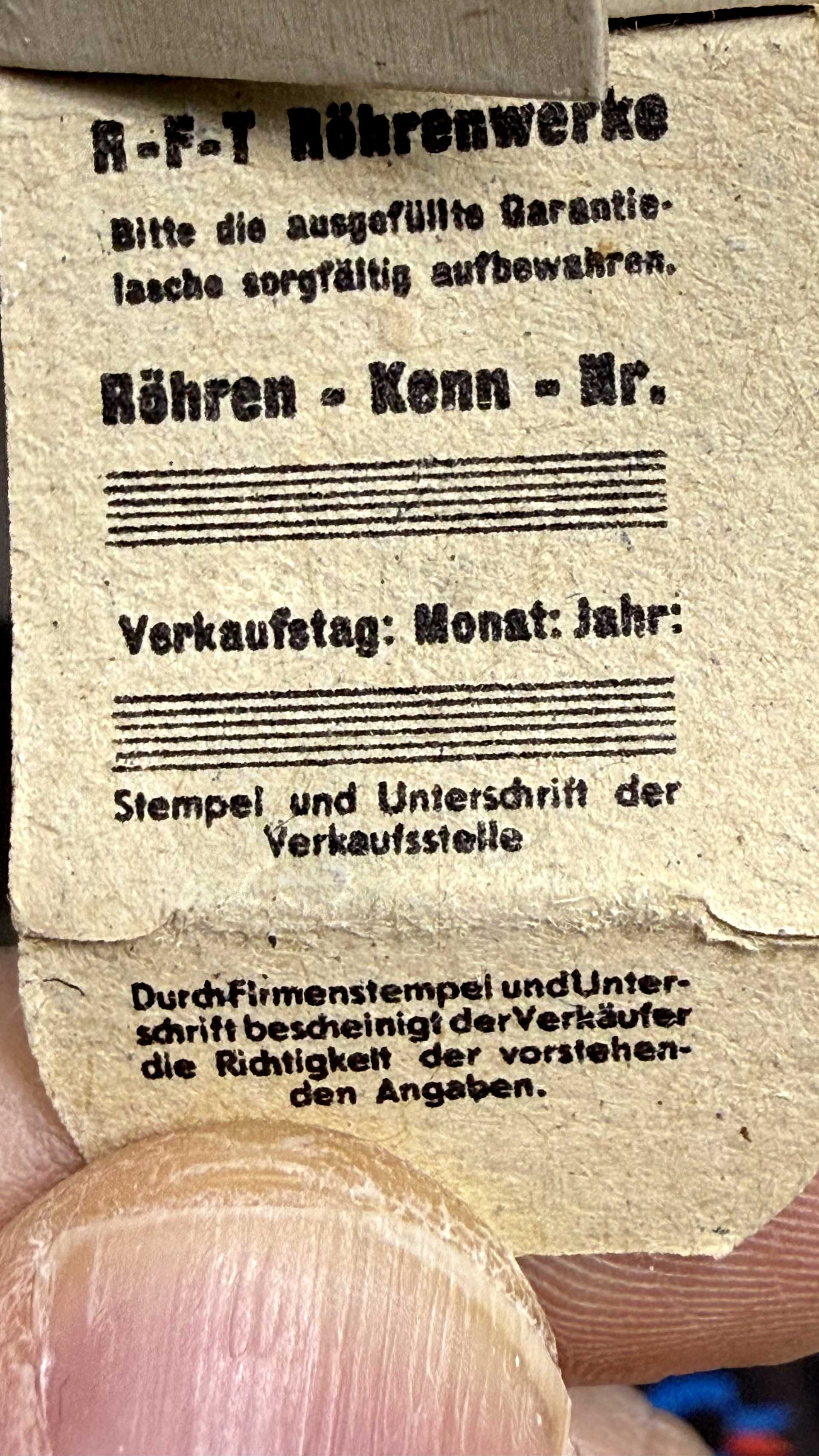 Röhre EABC80 #3610 Verpackung Bild 1