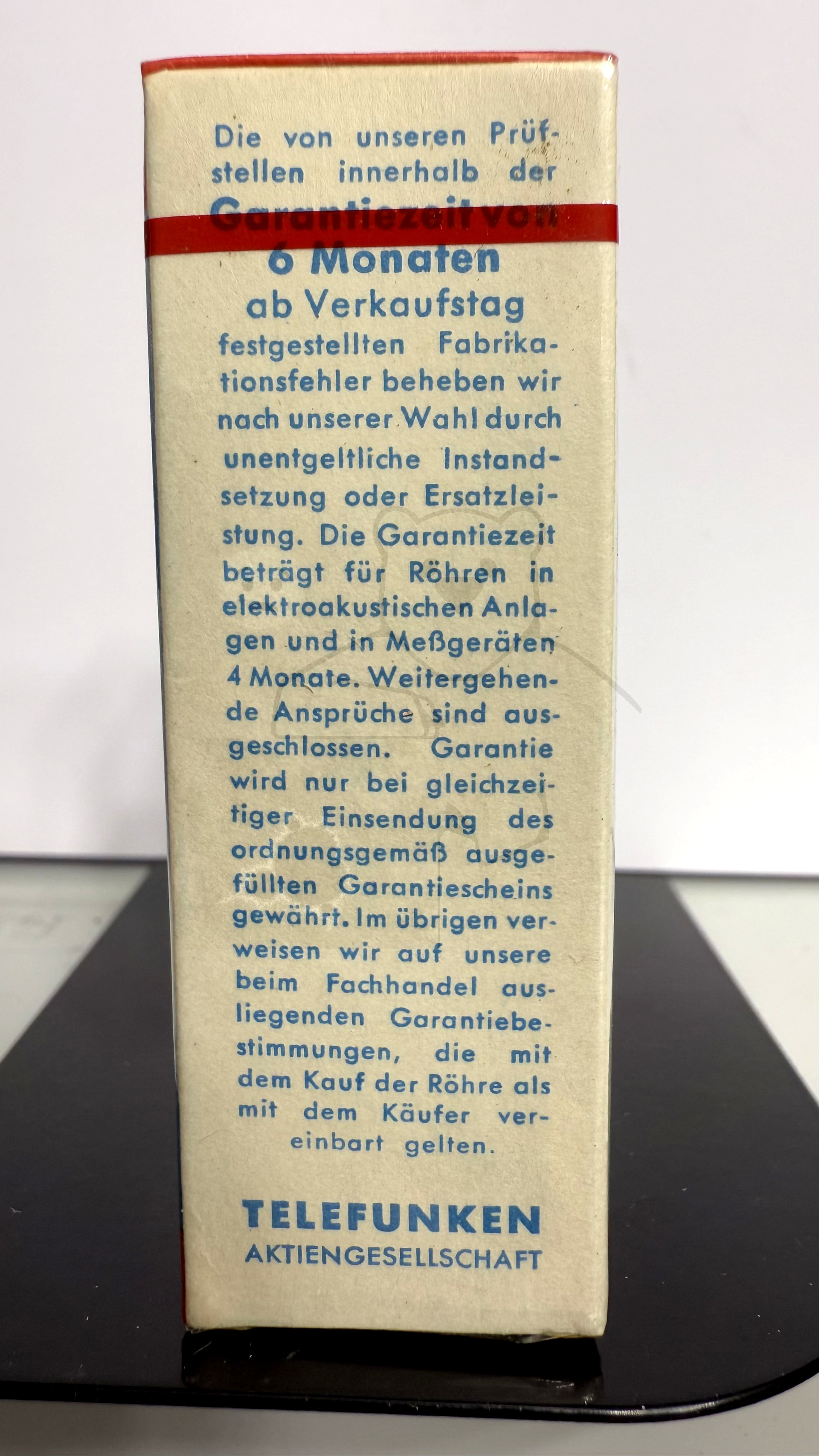Röhre EAF42 #5950 Verpackung Bild 2