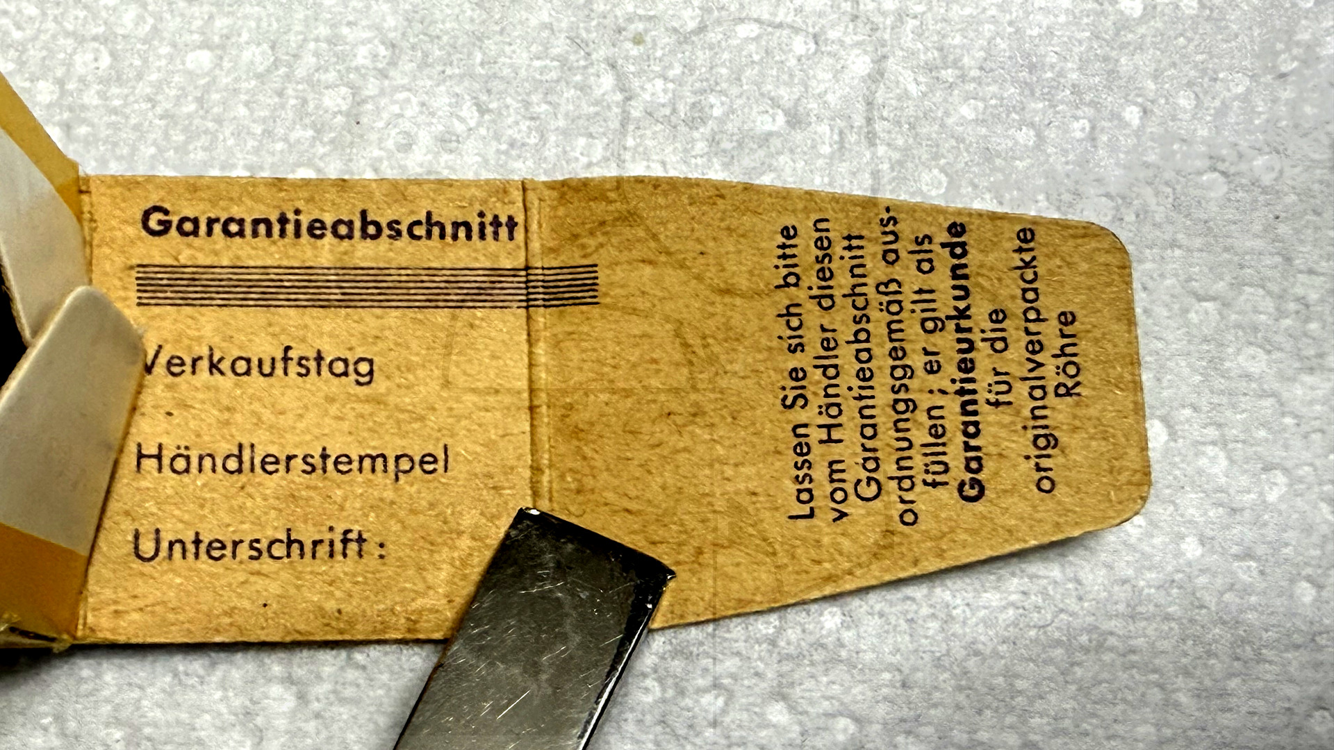 Röhre EBC81 #7186 Verpackung Bild 1