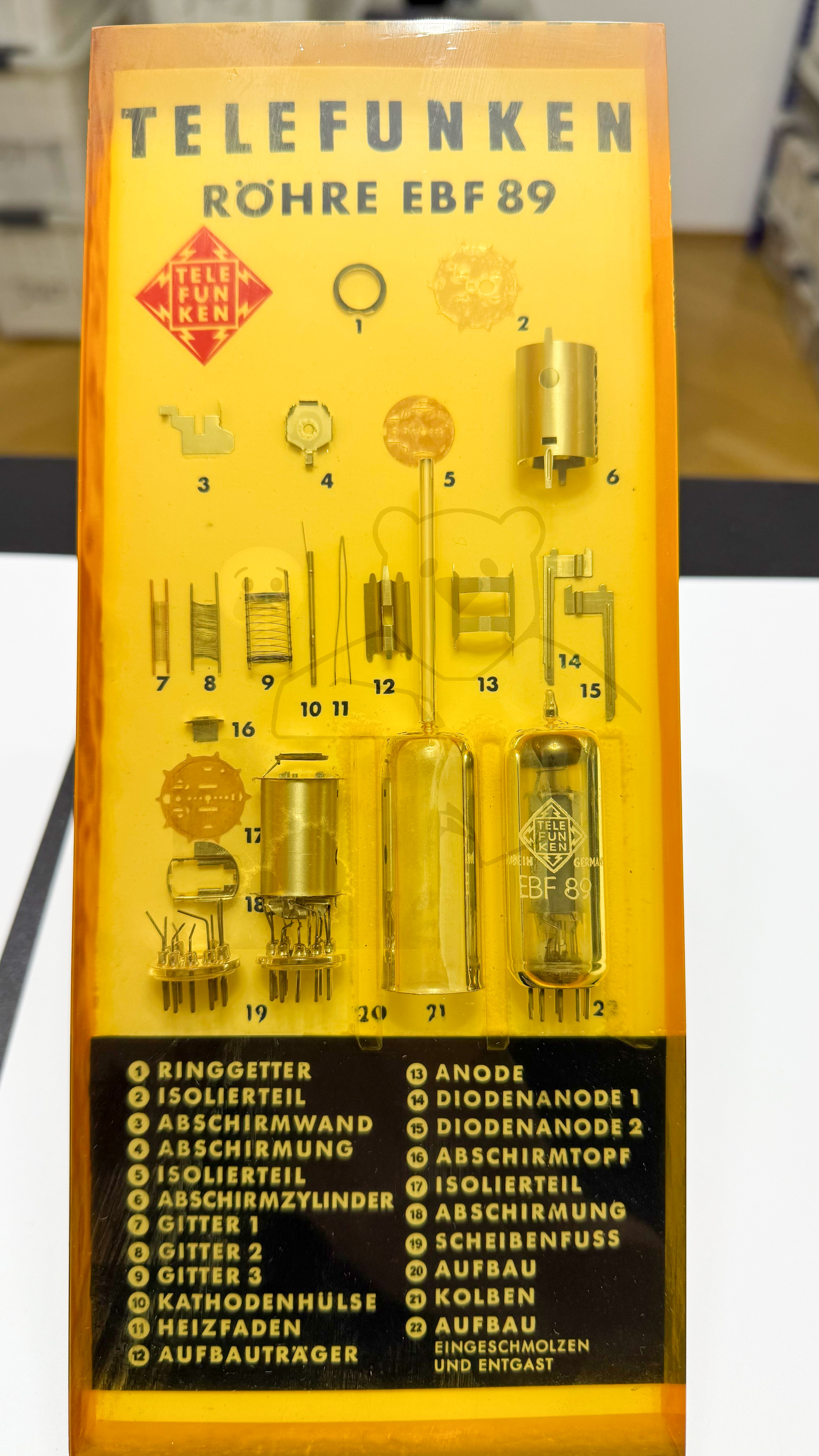 Röhre EBF89 Telefunken Lehrmittel EBF89 Bild 1