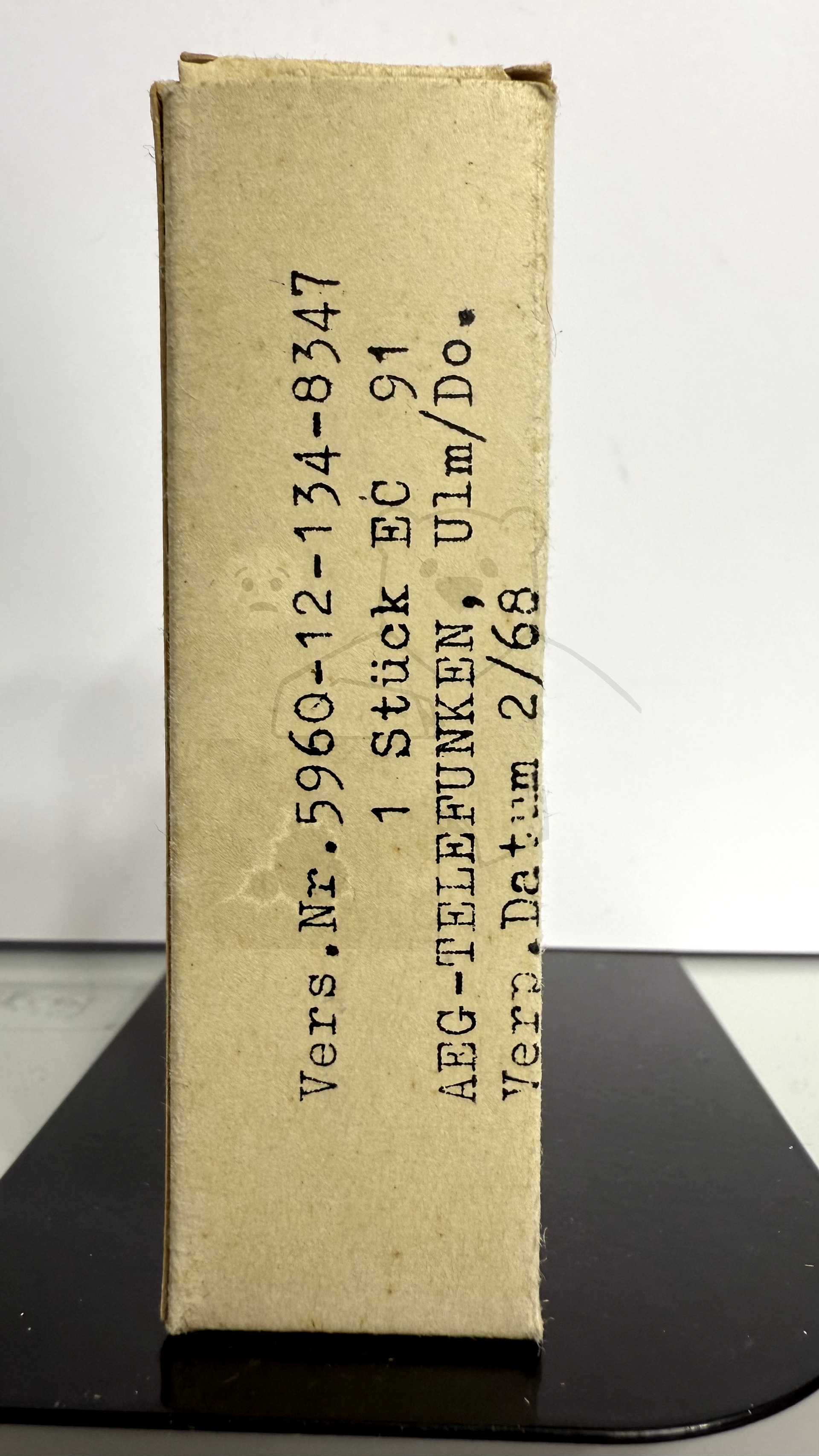 Röhre EC91 #8218 Verpackung Bild 1