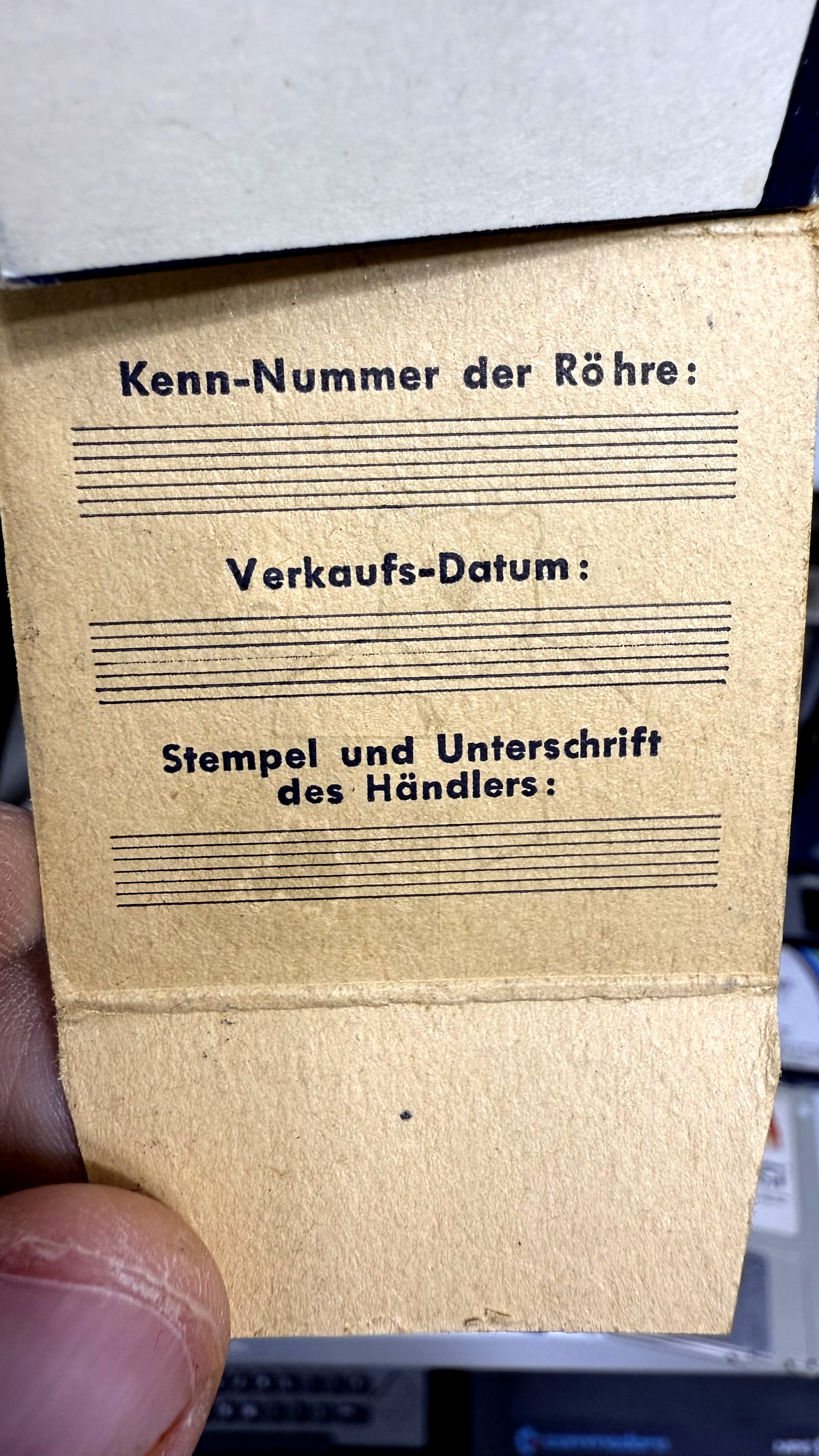 Röhre ECH4 #6855 Verpackung Bild 1