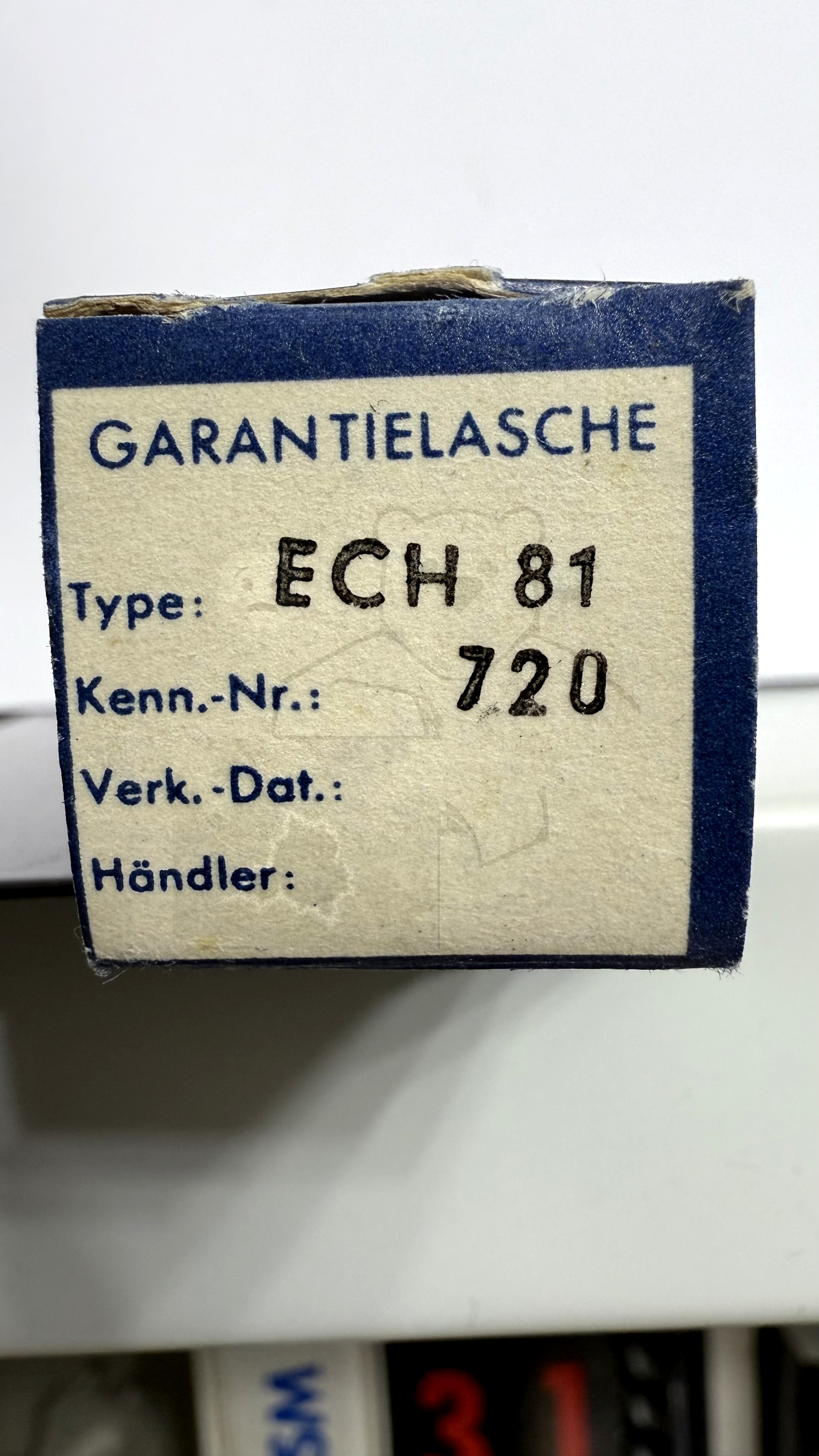 Röhre ECH81 #7073 Verpackung Bild 3