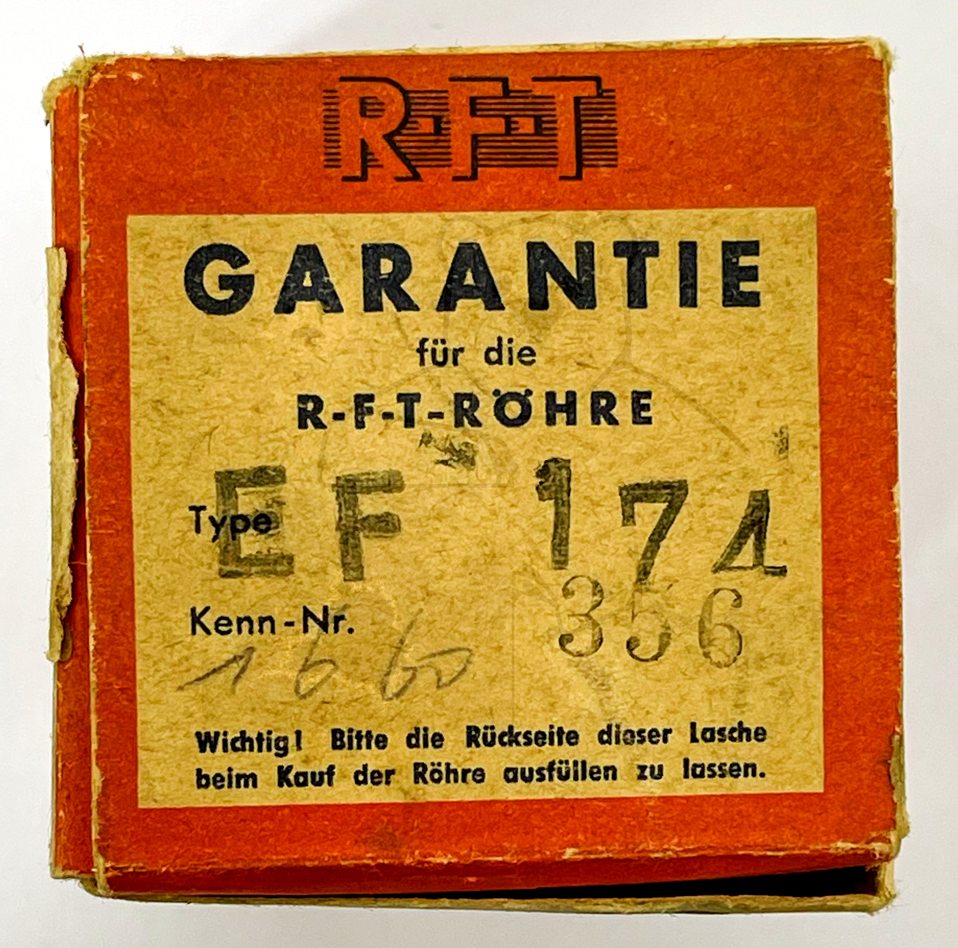 Röhre EF174 #7775 Verpackung Bild 1