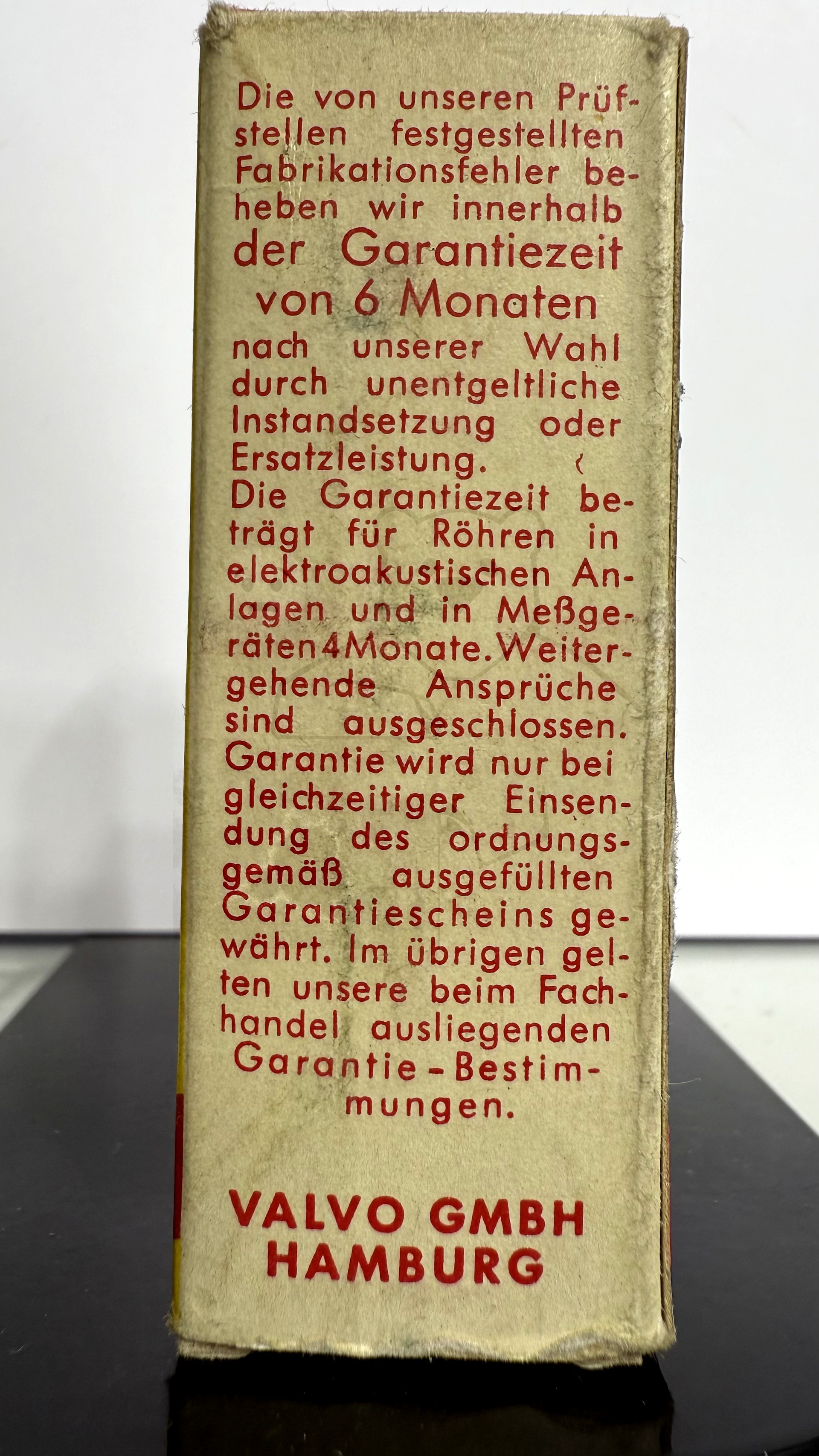 Röhre EF85 #7175 Verpackung Bild 2