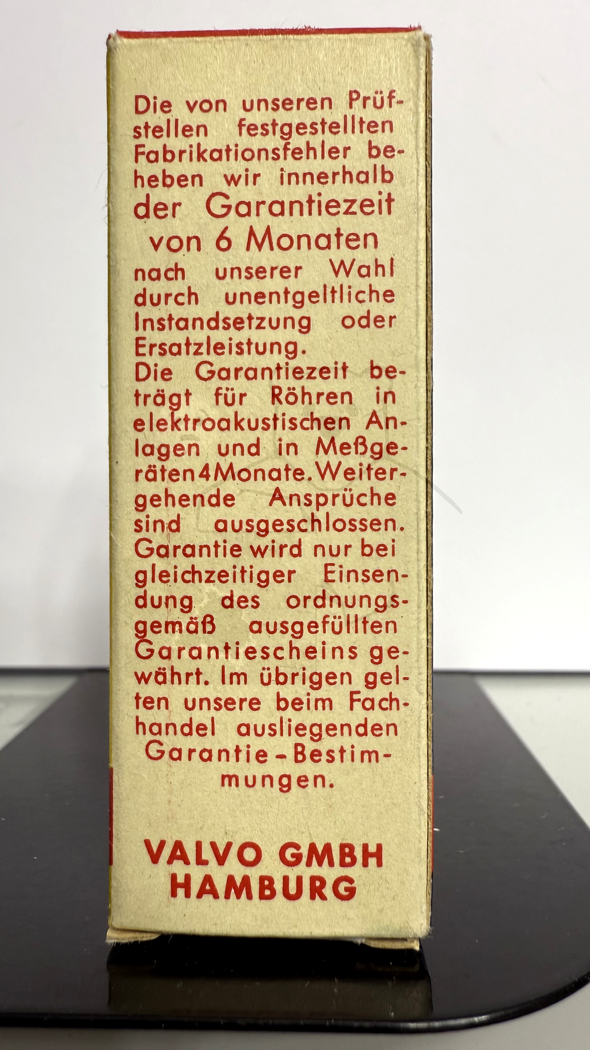 Röhre EF95 #4045 Verpackung Bild 2