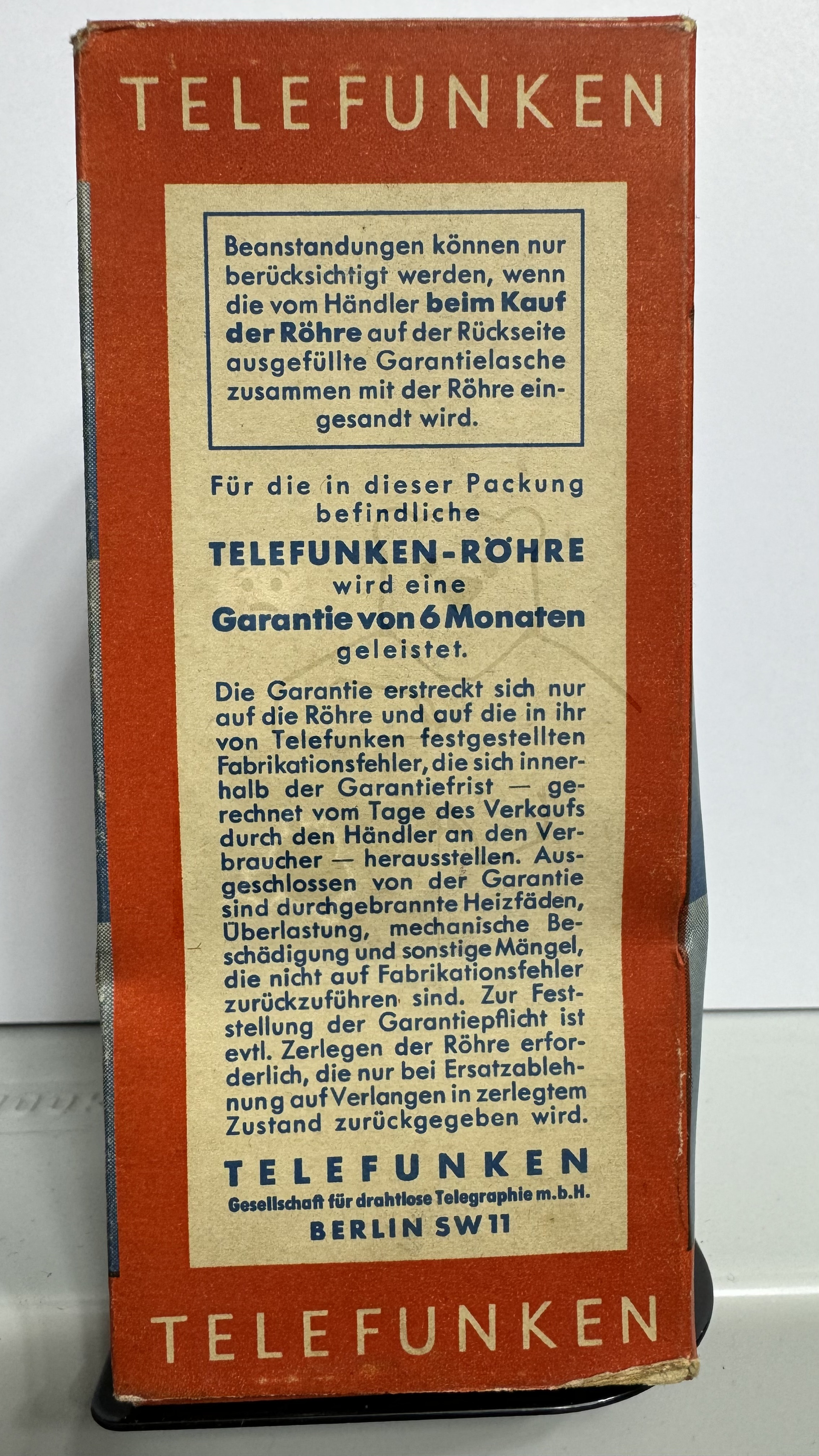 Röhre EK1 #6676 Verpackung Bild 6