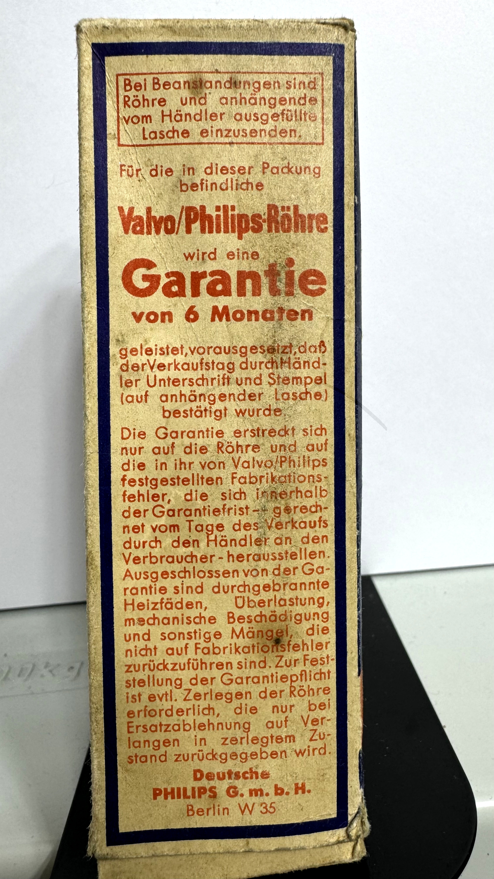 Röhre EK2 #0040 Verpackung Bild 3