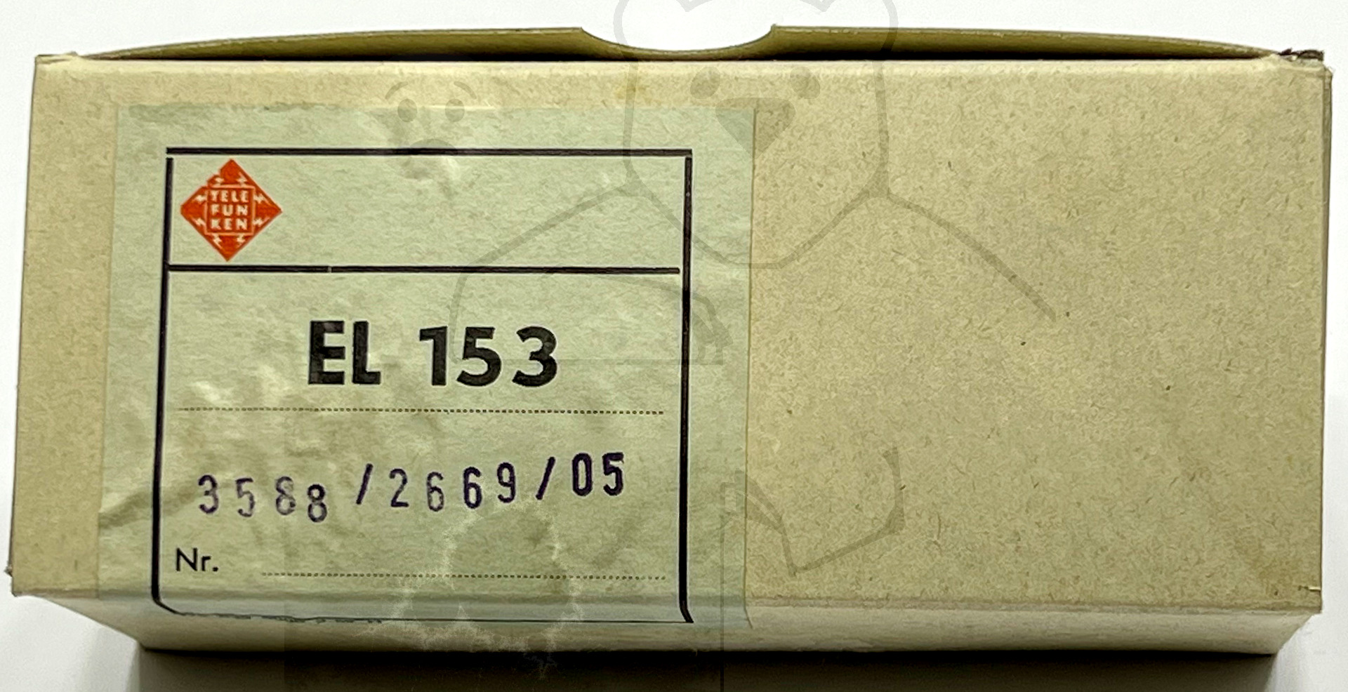 Röhre EL153 #7486 Verpackung