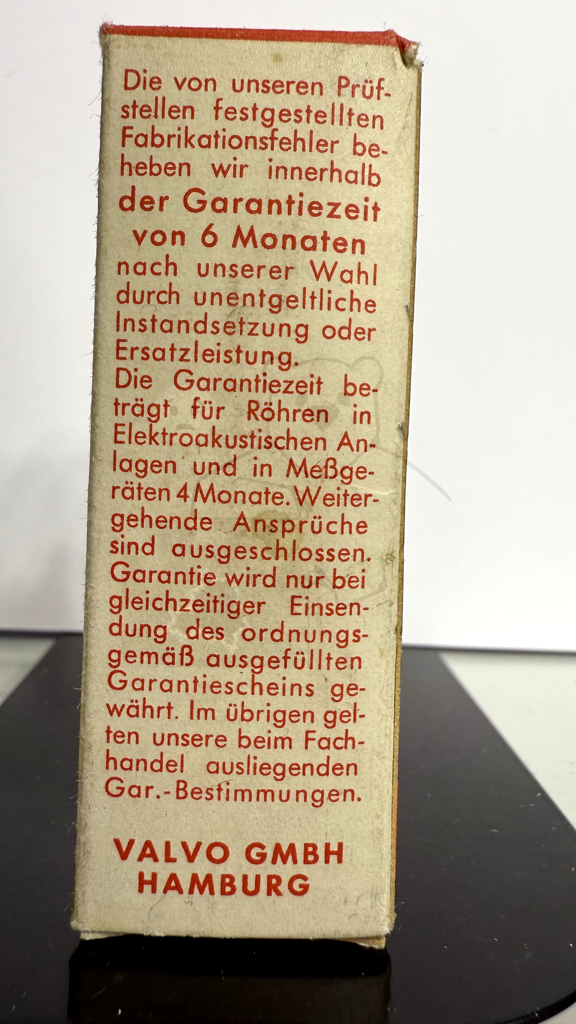Röhre EL91 #8203 Verpackung Bild 2