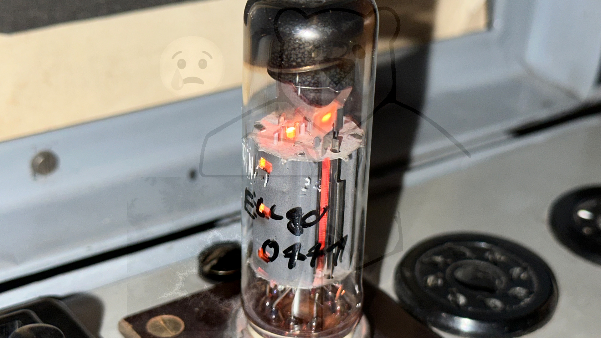 Röhre ELL80 #0708 In Betrieb Bild 2