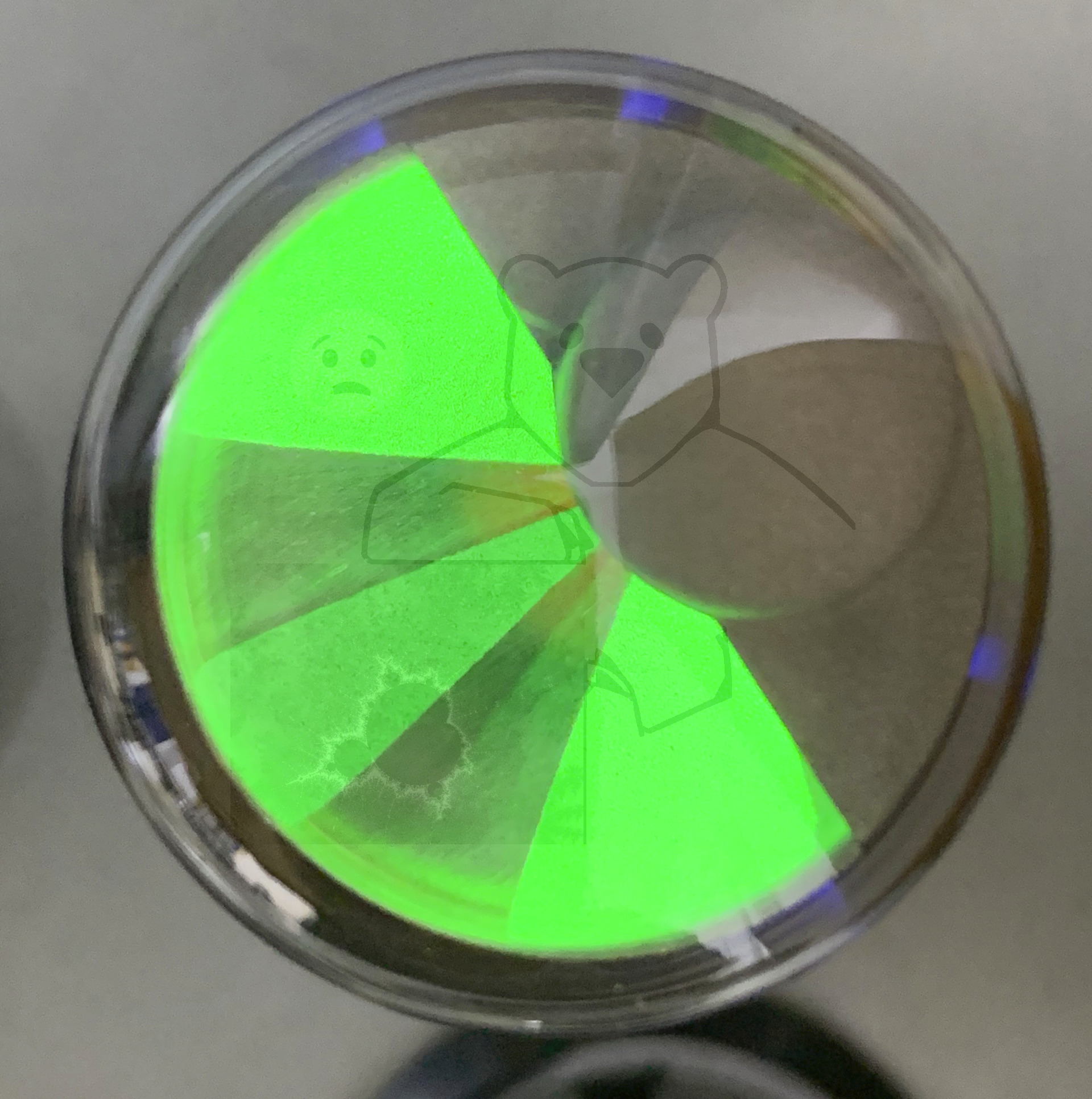 Röhre EM72 #6647 In Betrieb Bild 2