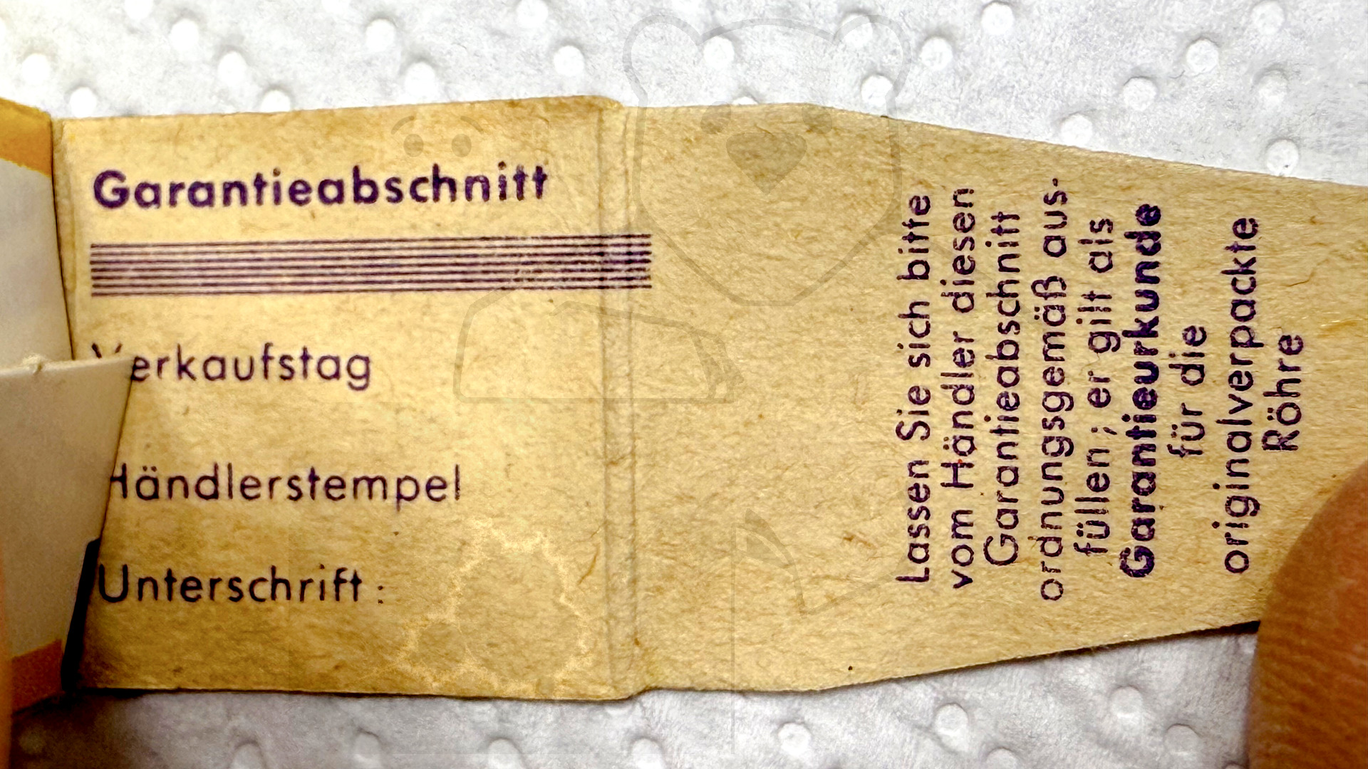 Röhre EY86 #3614 Verpackung Bild 1