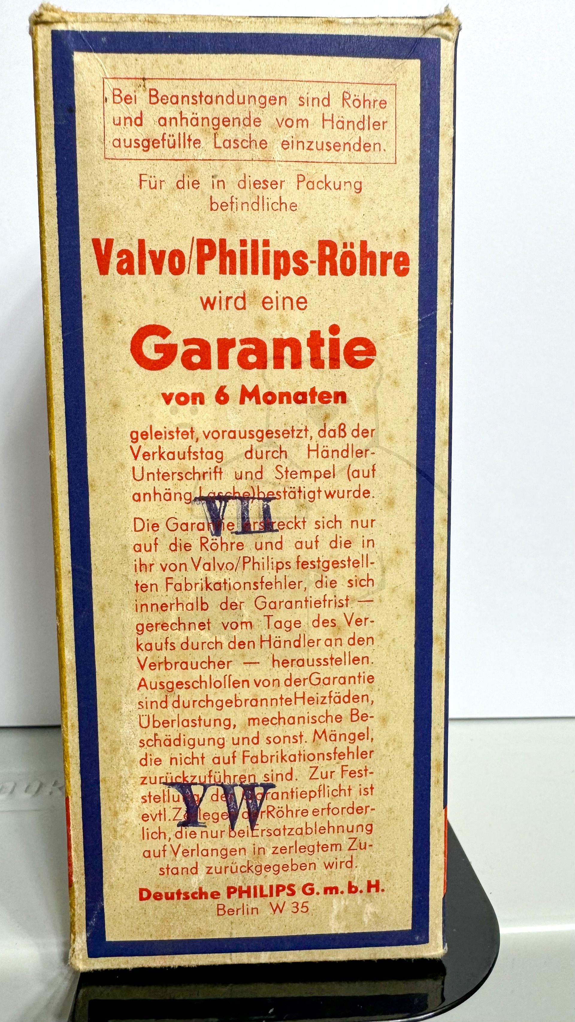 Röhre G1503 #6467 Verpackung Bild 2