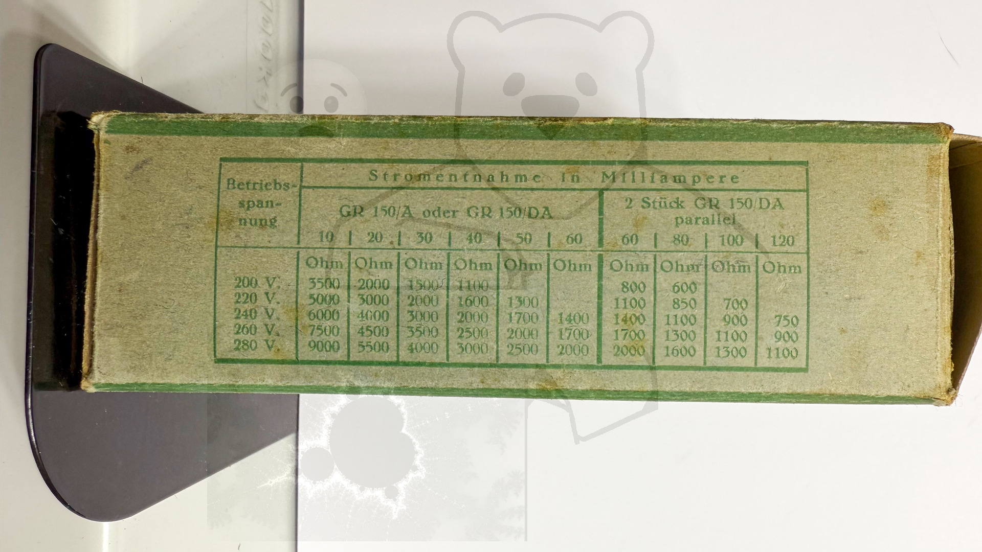 Röhre GR150-A #8295 Verpackung Bild 5